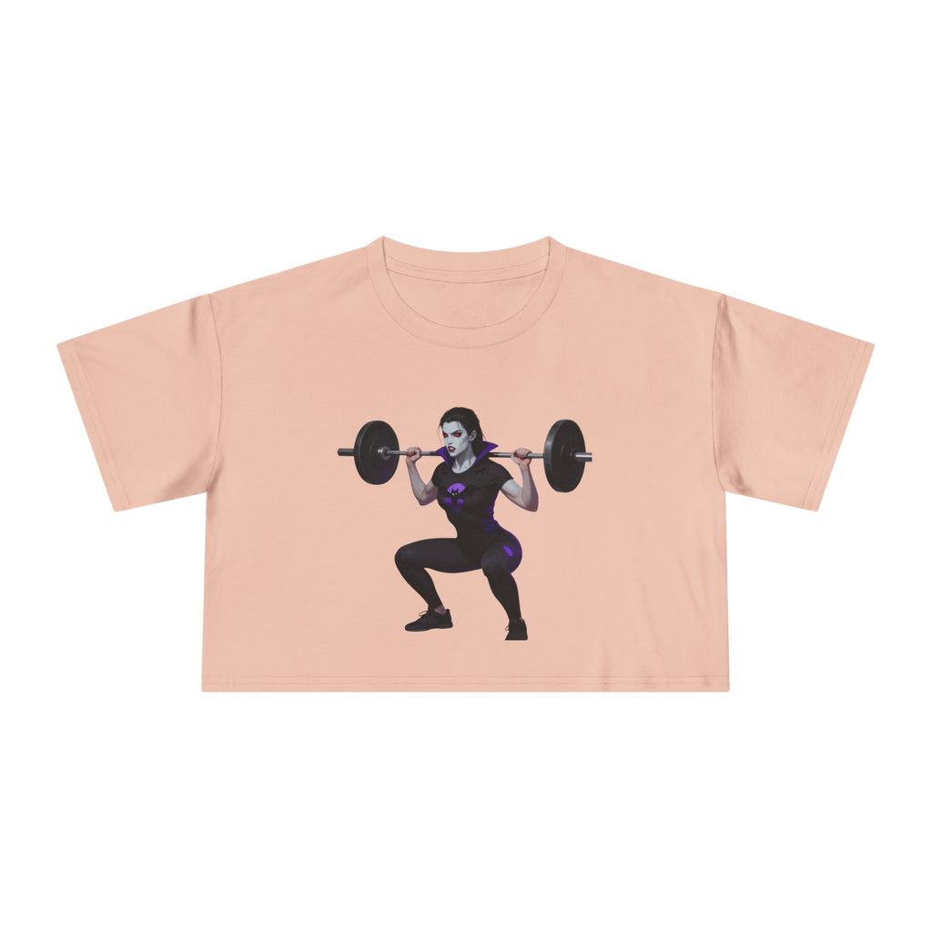 🔥💪Kronex Fit Train Like a Queen Crop Tee – Women's Gym Top🔥💯