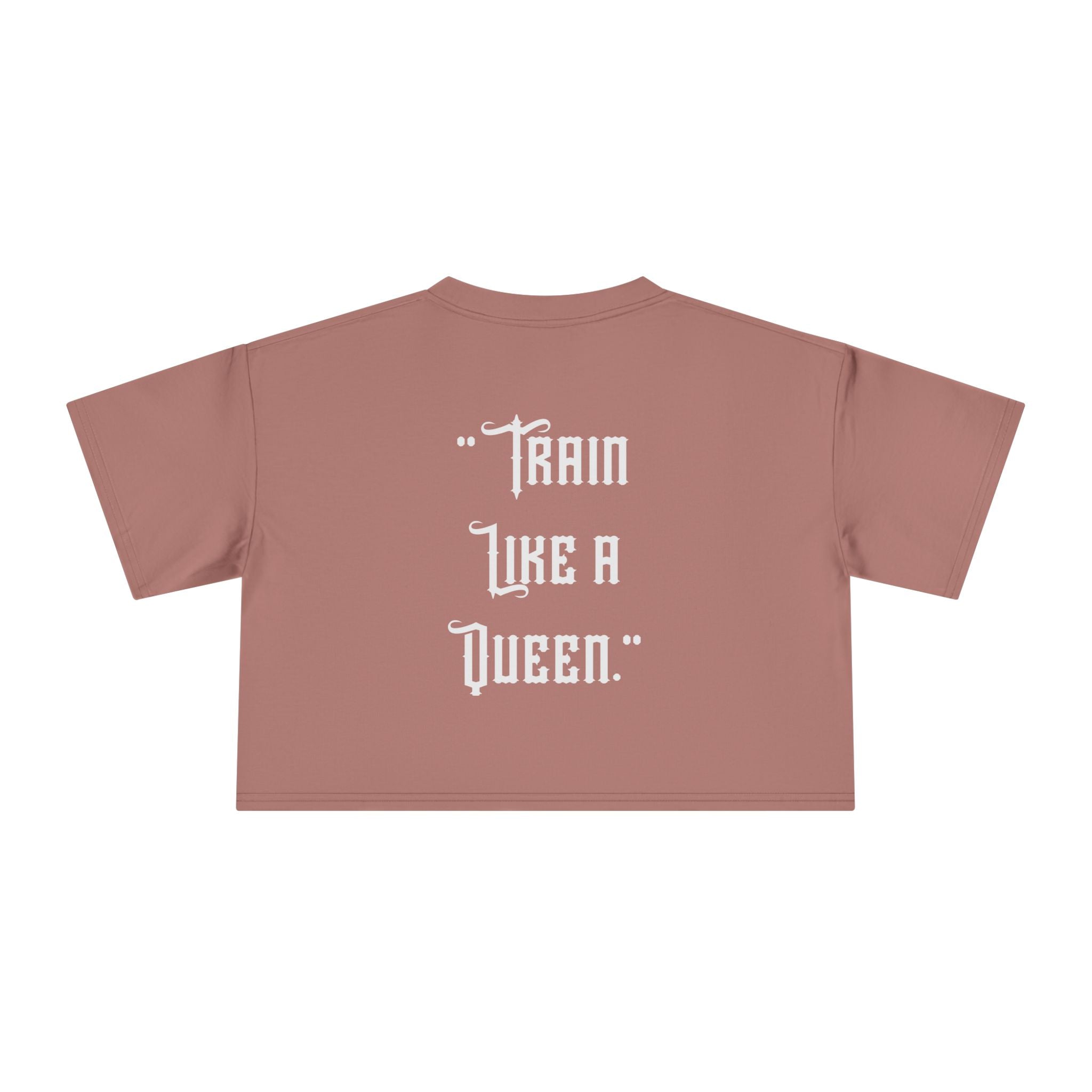 🔥💪Kronex Fit Train Like a Queen Crop Tee – Women's Gym Top🔥💯