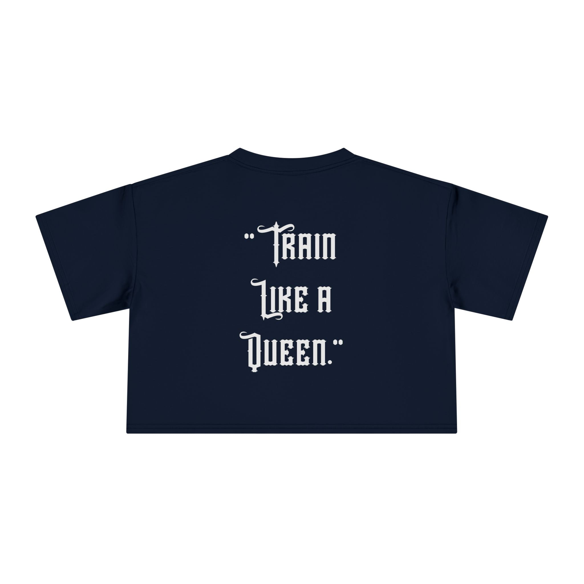 🔥💪Kronex Fit Train Like a Queen Crop Tee – Women's Gym Top🔥💯