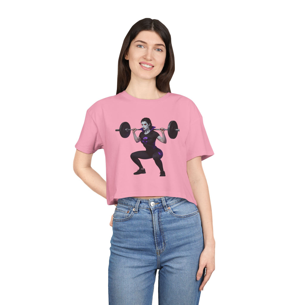 🔥💪Kronex Fit Train Like a Queen Crop Tee – Women's Gym Top🔥💯