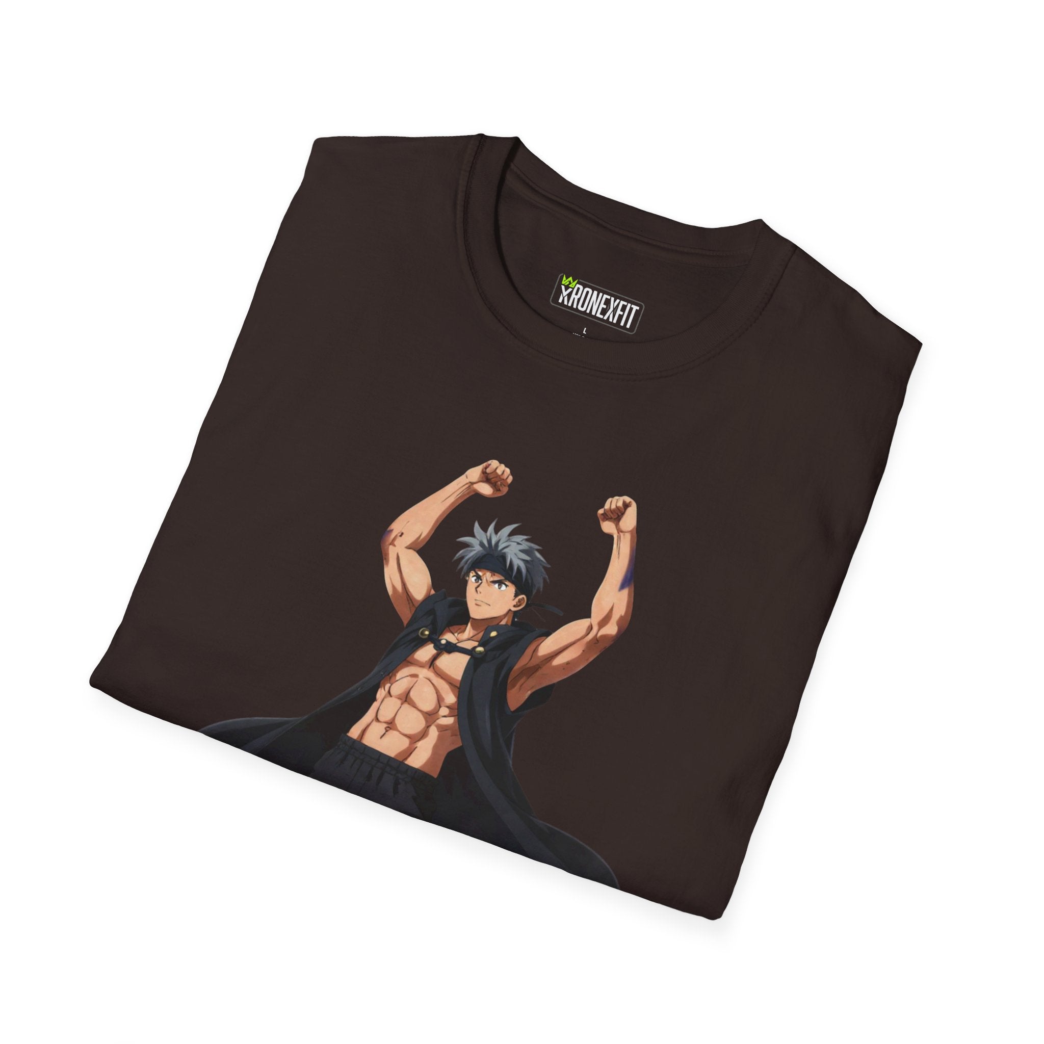 🥵🔥Kronex Fit Muscular Hero Tee – Anime Gym Graphic Shirt🔥💪