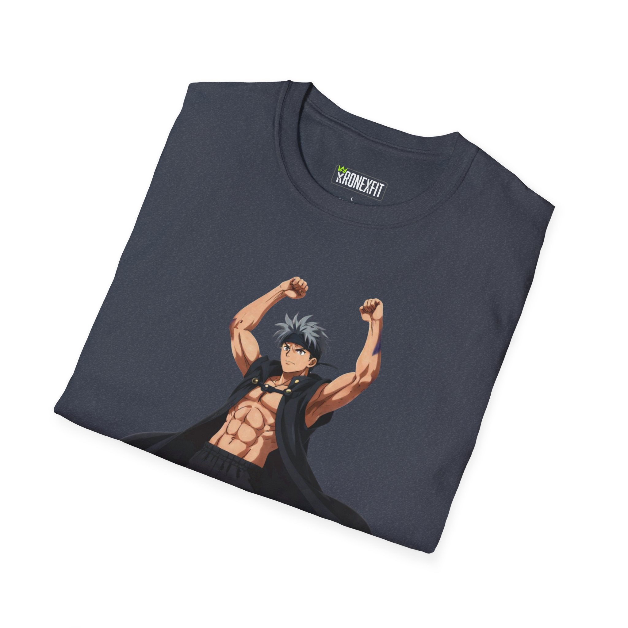🥵🔥Kronex Fit Muscular Hero Tee – Anime Gym Graphic Shirt🔥💪