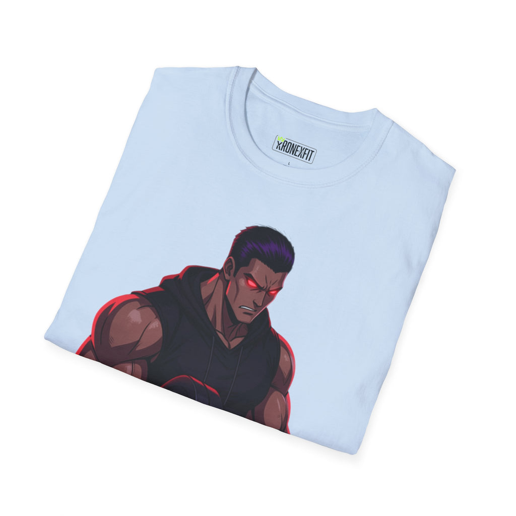 🥵💪💯Beast Mode Anime Gym Tee – Dark Warrior Muscle Shirt💯🔥