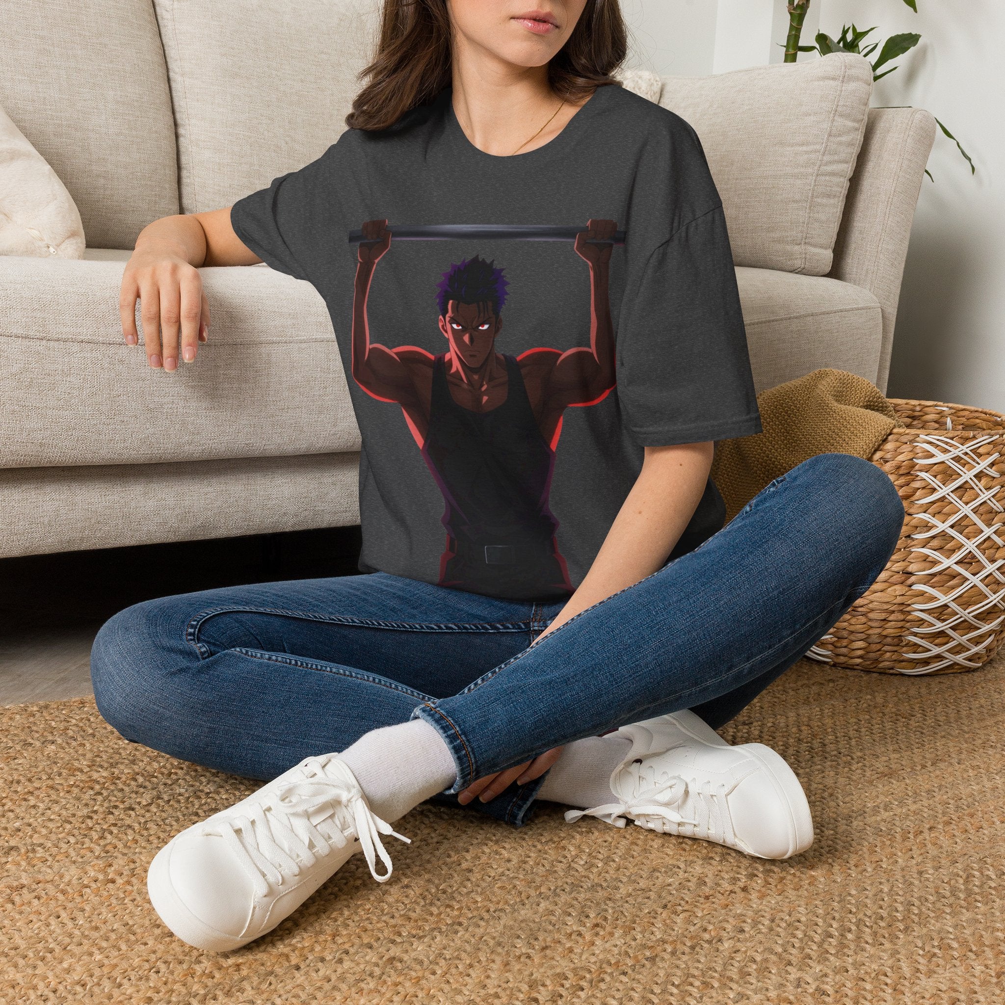 🔥Kronex Fit Shadow Warrior Tee – Anime Gym Graphic Shirt💯💪