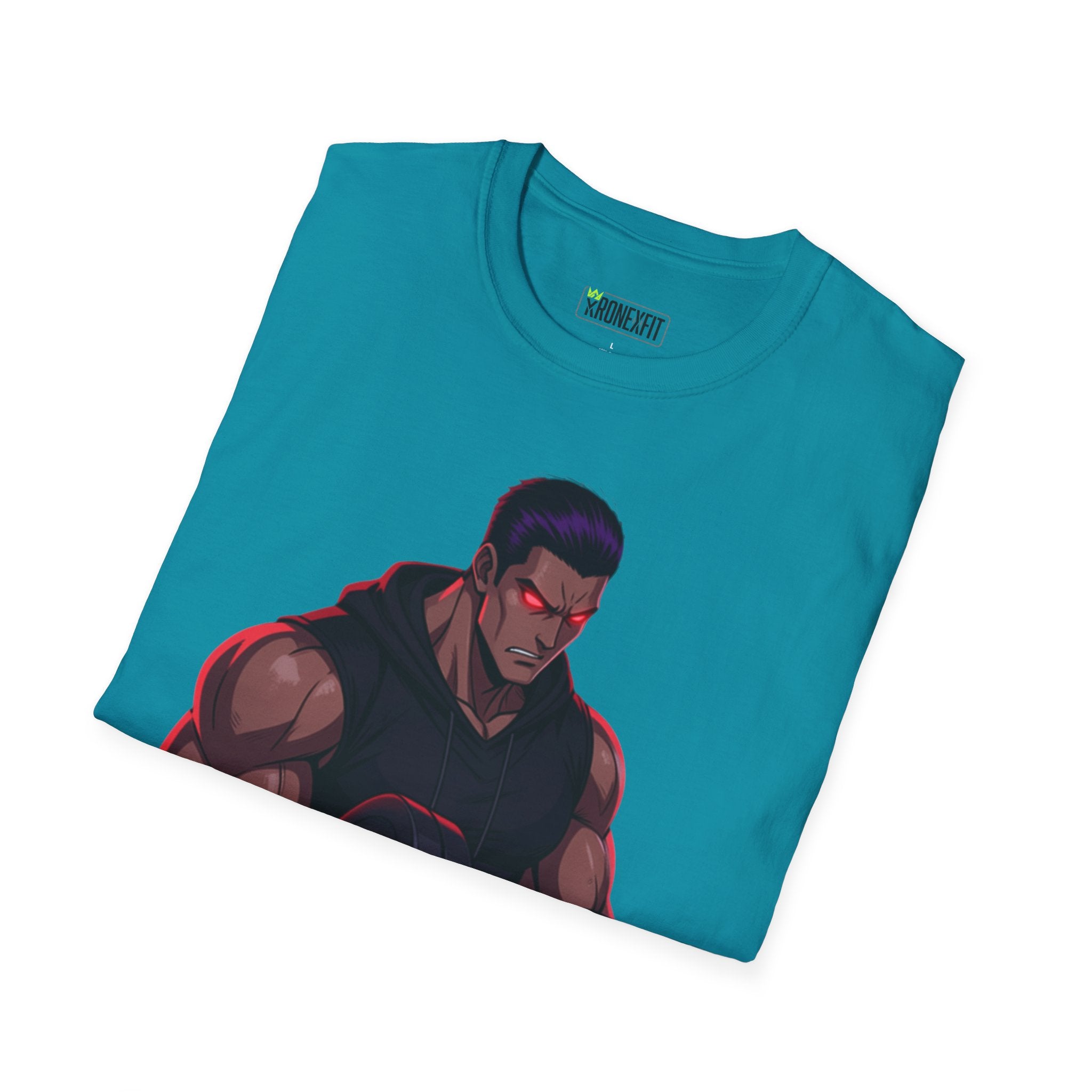 🥵💪💯Beast Mode Anime Gym Tee – Dark Warrior Muscle Shirt💯🔥