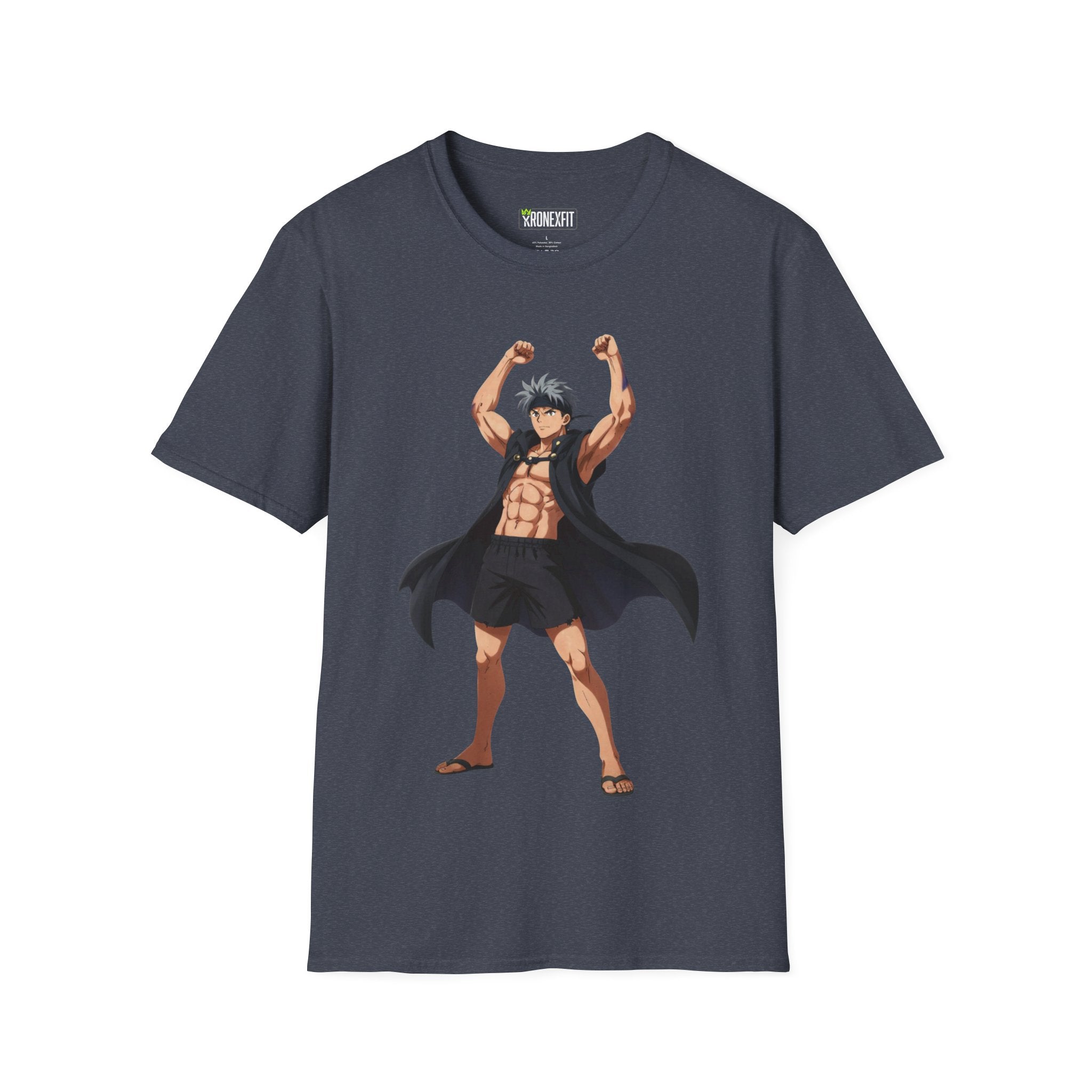 🥵🔥Kronex Fit Muscular Hero Tee – Anime Gym Graphic Shirt🔥💪
