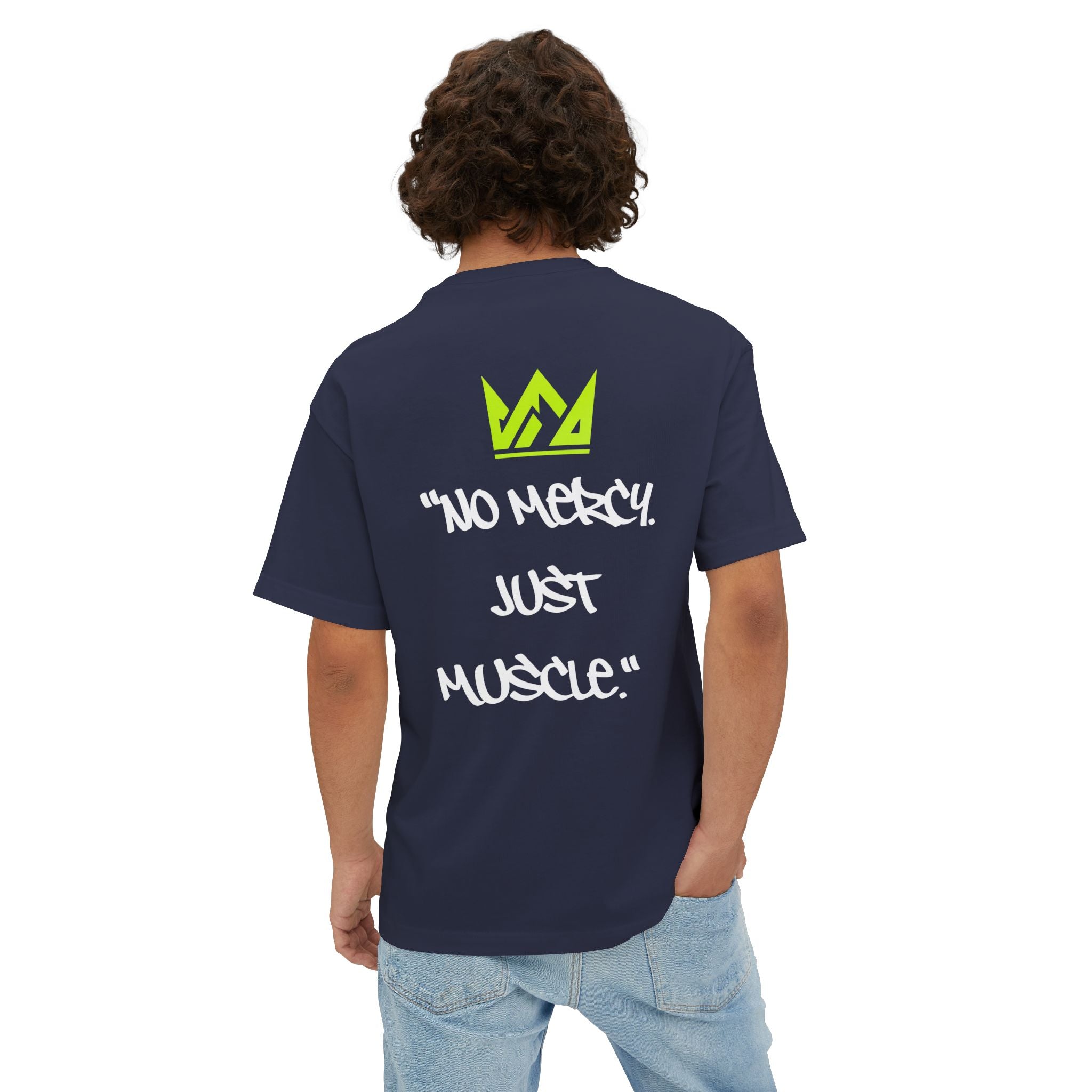 🔥No Mercy Just Muscle Tee — Straw Hat Lifter Graphic T-Shirt🔥