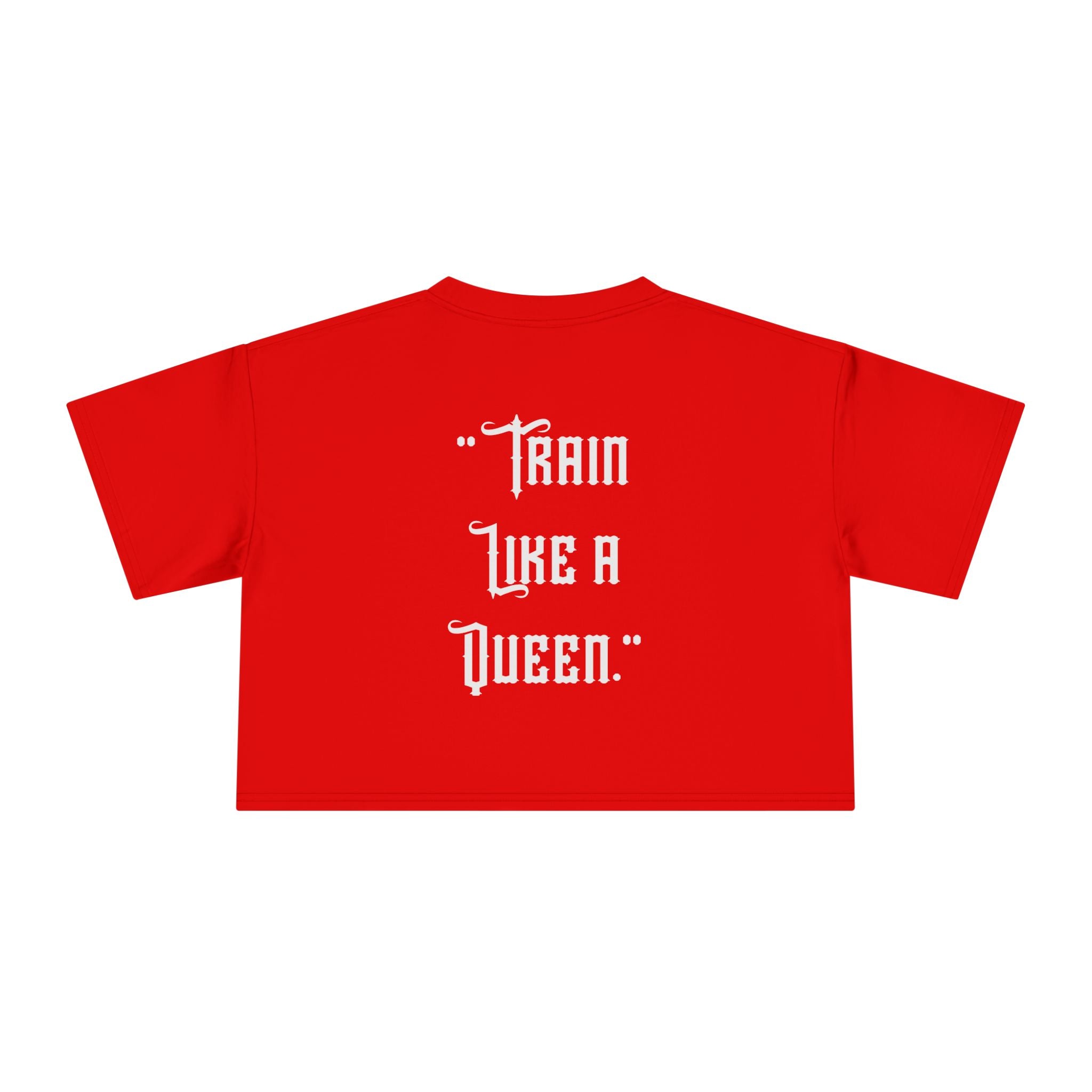 🔥💪Kronex Fit Train Like a Queen Crop Tee – Women's Gym Top🔥💯