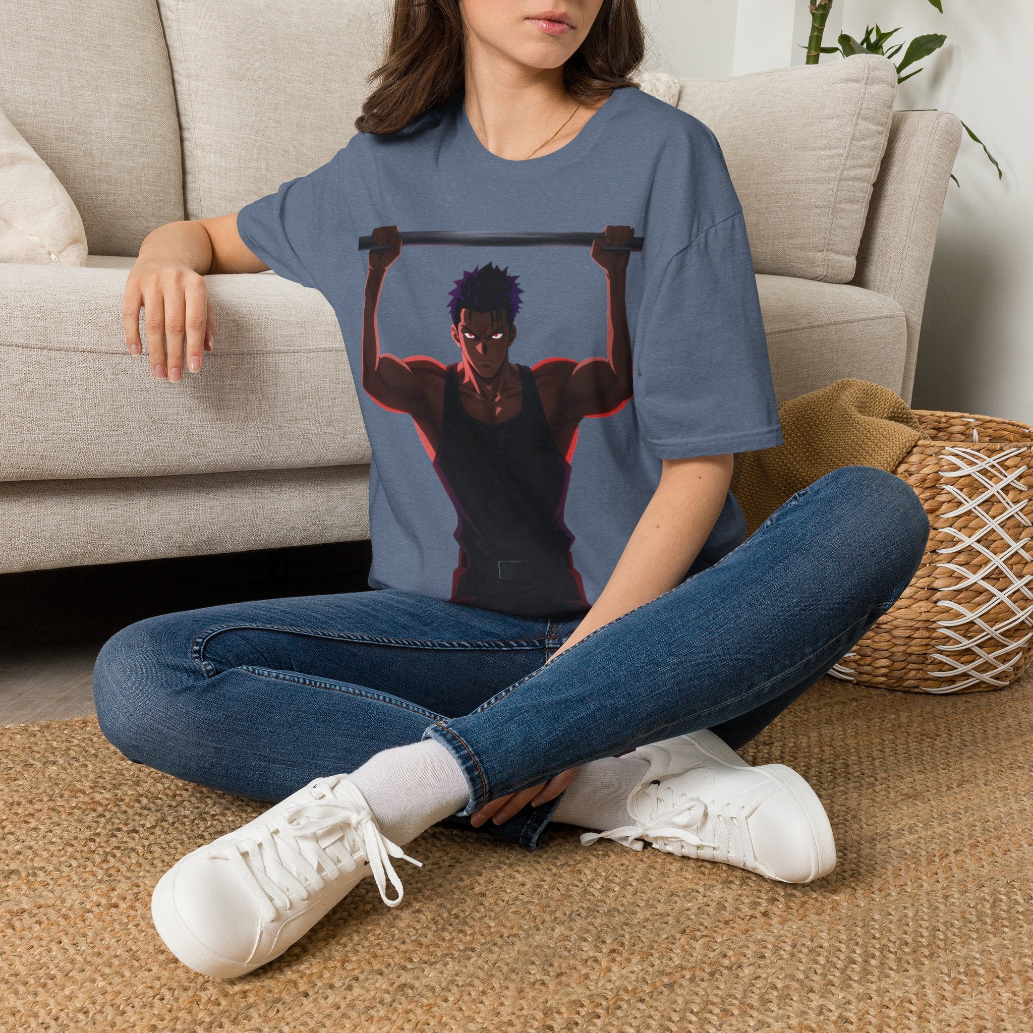 🔥Kronex Fit Shadow Warrior Tee – Anime Gym Graphic Shirt💯💪