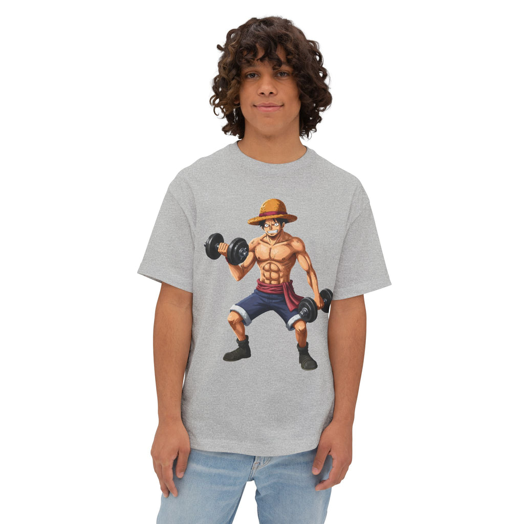 🔥No Mercy Just Muscle Tee — Straw Hat Lifter Graphic T-Shirt🔥