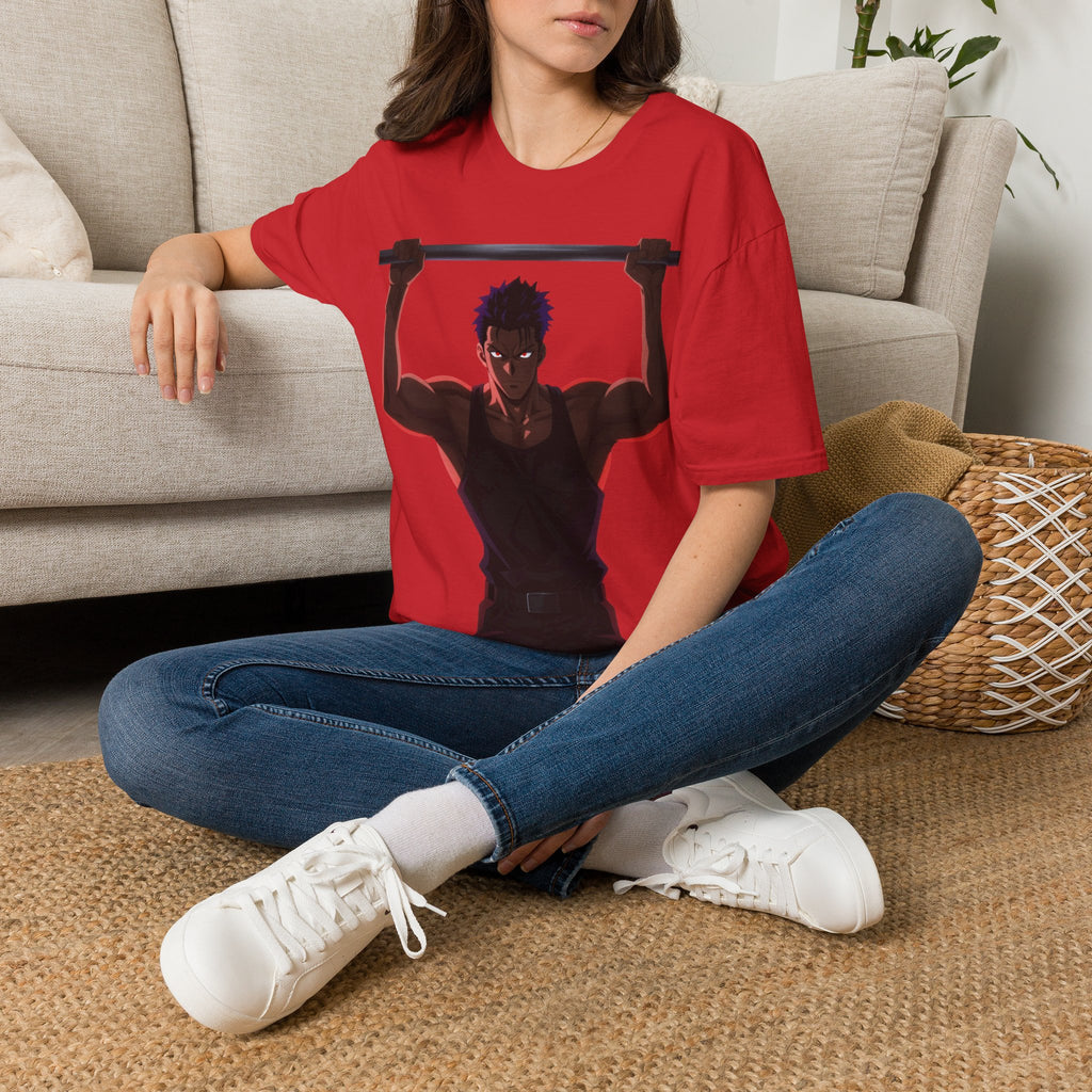 🔥Kronex Fit Shadow Warrior Tee – Anime Gym Graphic Shirt💯💪