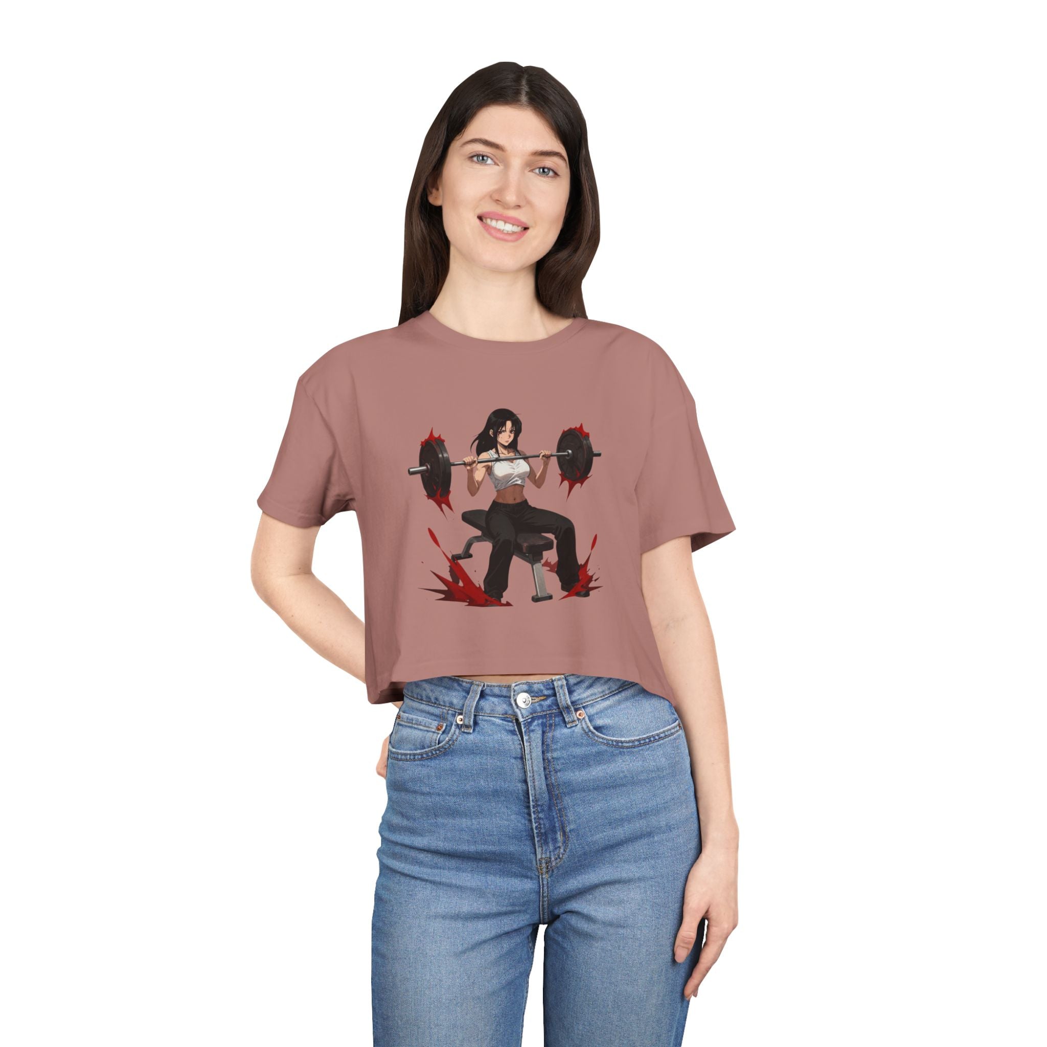 💪🔥Kronex Fit Fitness Is My Lifestyle Crop Tee – Women's Gym Top😍🥵🔥