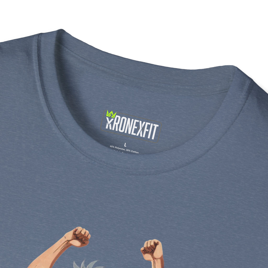 🥵🔥Kronex Fit Muscular Hero Tee – Anime Gym Graphic Shirt🔥💪