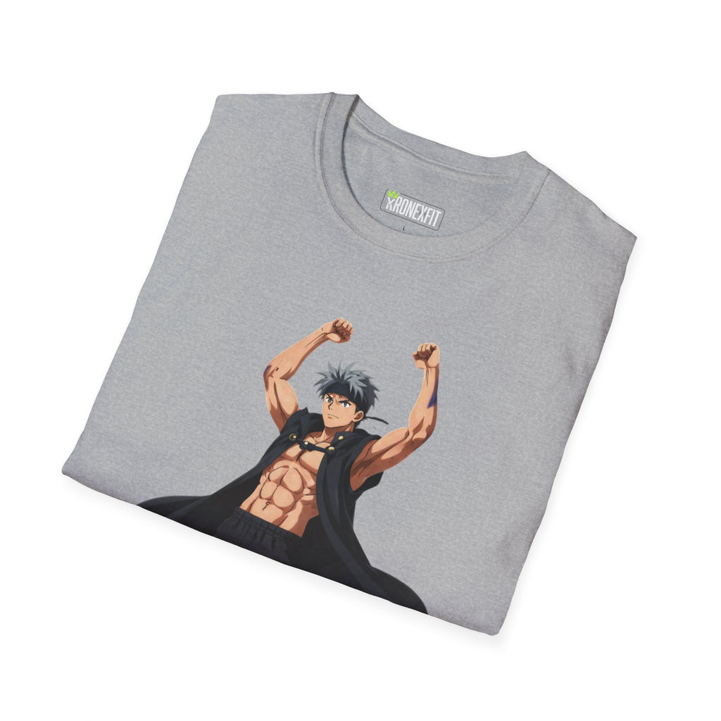 🥵🔥Kronex Fit Muscular Hero Tee – Anime Gym Graphic Shirt🔥💪