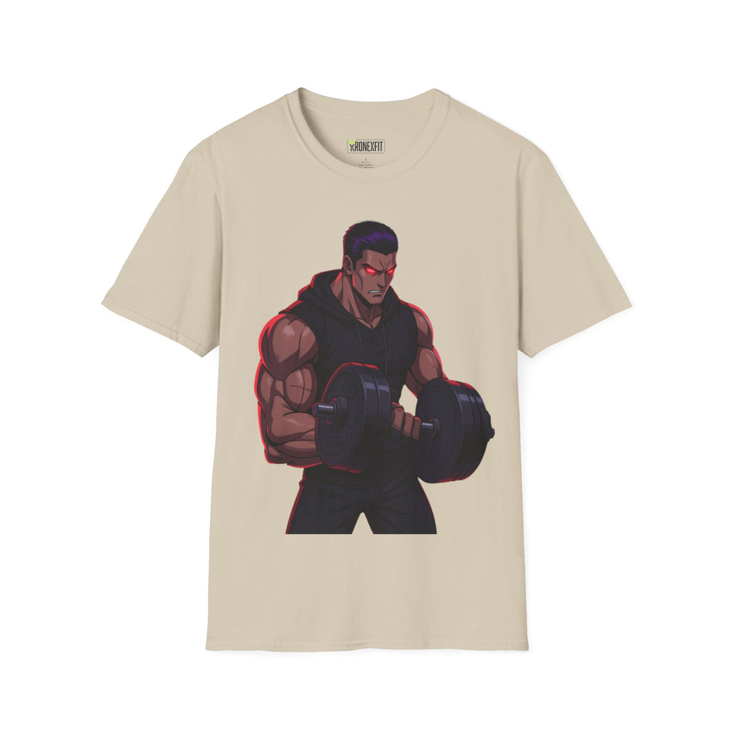 🥵💪💯Beast Mode Anime Gym Tee – Dark Warrior Muscle Shirt💯🔥