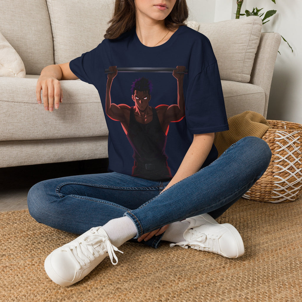 🔥Kronex Fit Shadow Warrior Tee – Anime Gym Graphic Shirt💯💪
