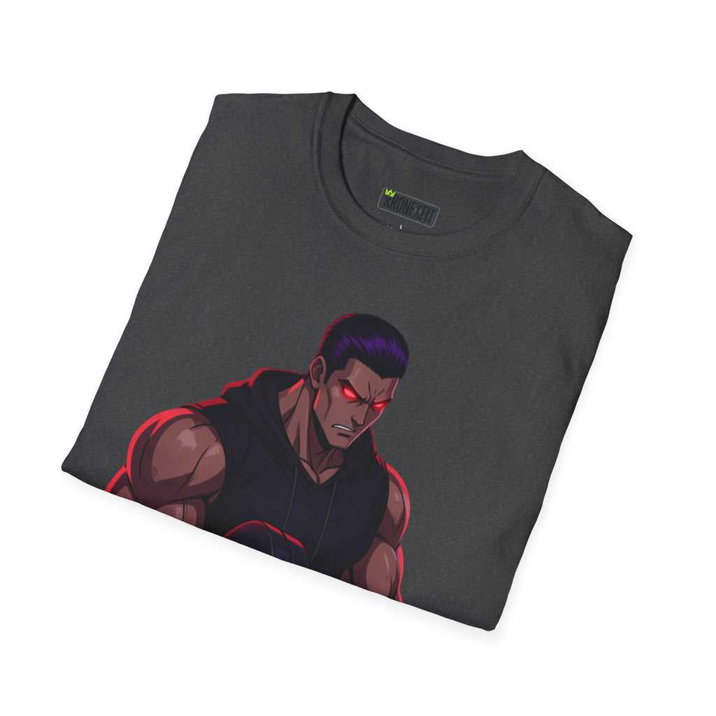 🥵💪💯Beast Mode Anime Gym Tee – Dark Warrior Muscle Shirt💯🔥