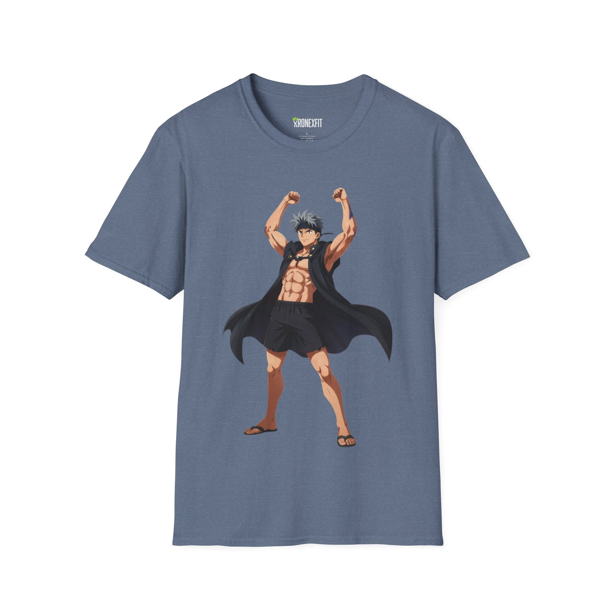 🥵🔥Kronex Fit Muscular Hero Tee – Anime Gym Graphic Shirt🔥💪