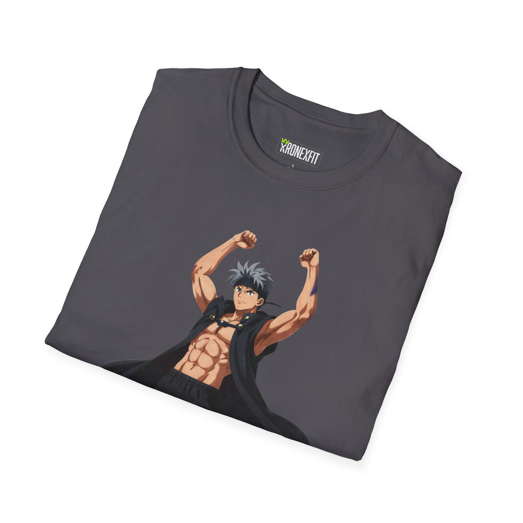 🥵🔥Kronex Fit Muscular Hero Tee – Anime Gym Graphic Shirt🔥💪