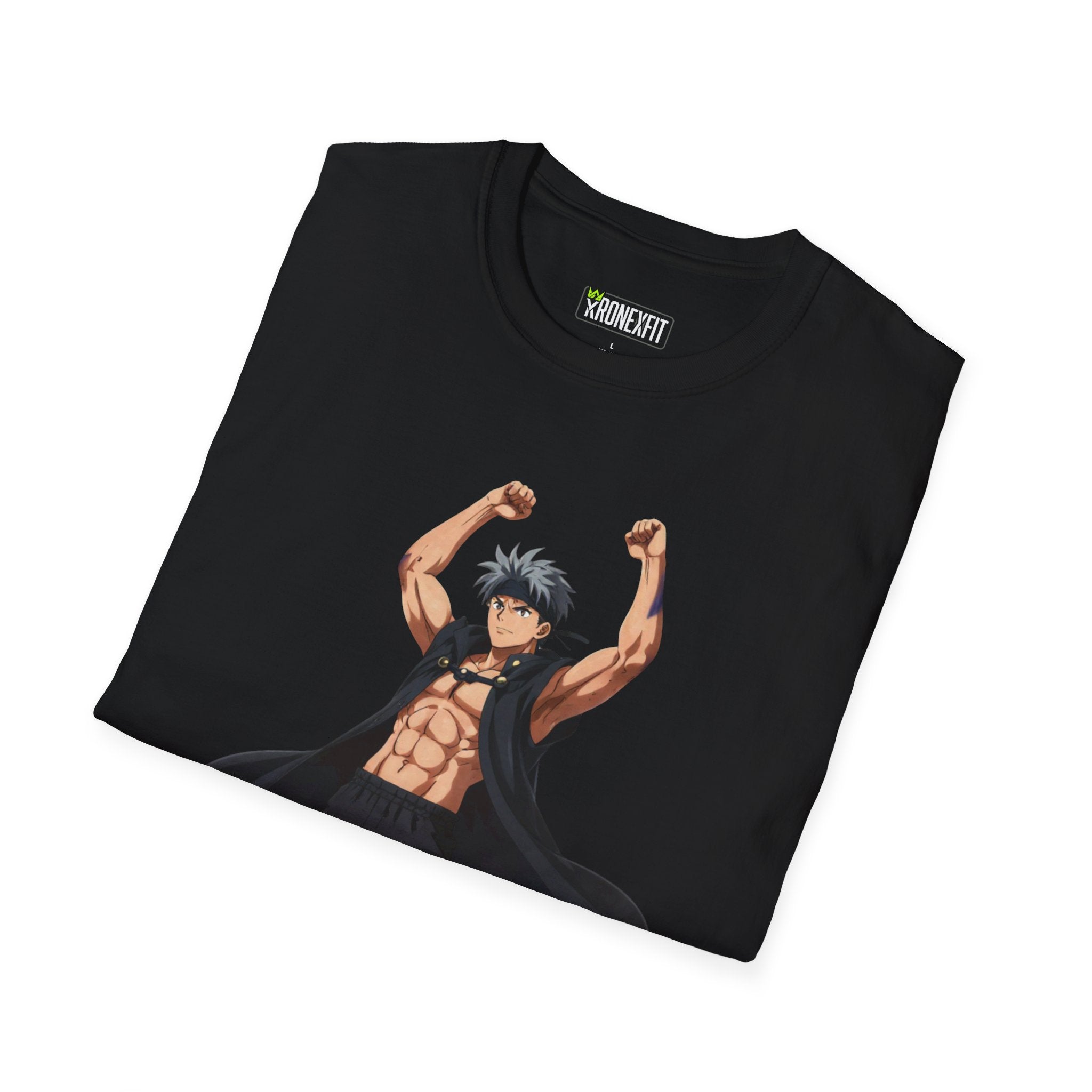 🥵🔥Kronex Fit Muscular Hero Tee – Anime Gym Graphic Shirt🔥💪
