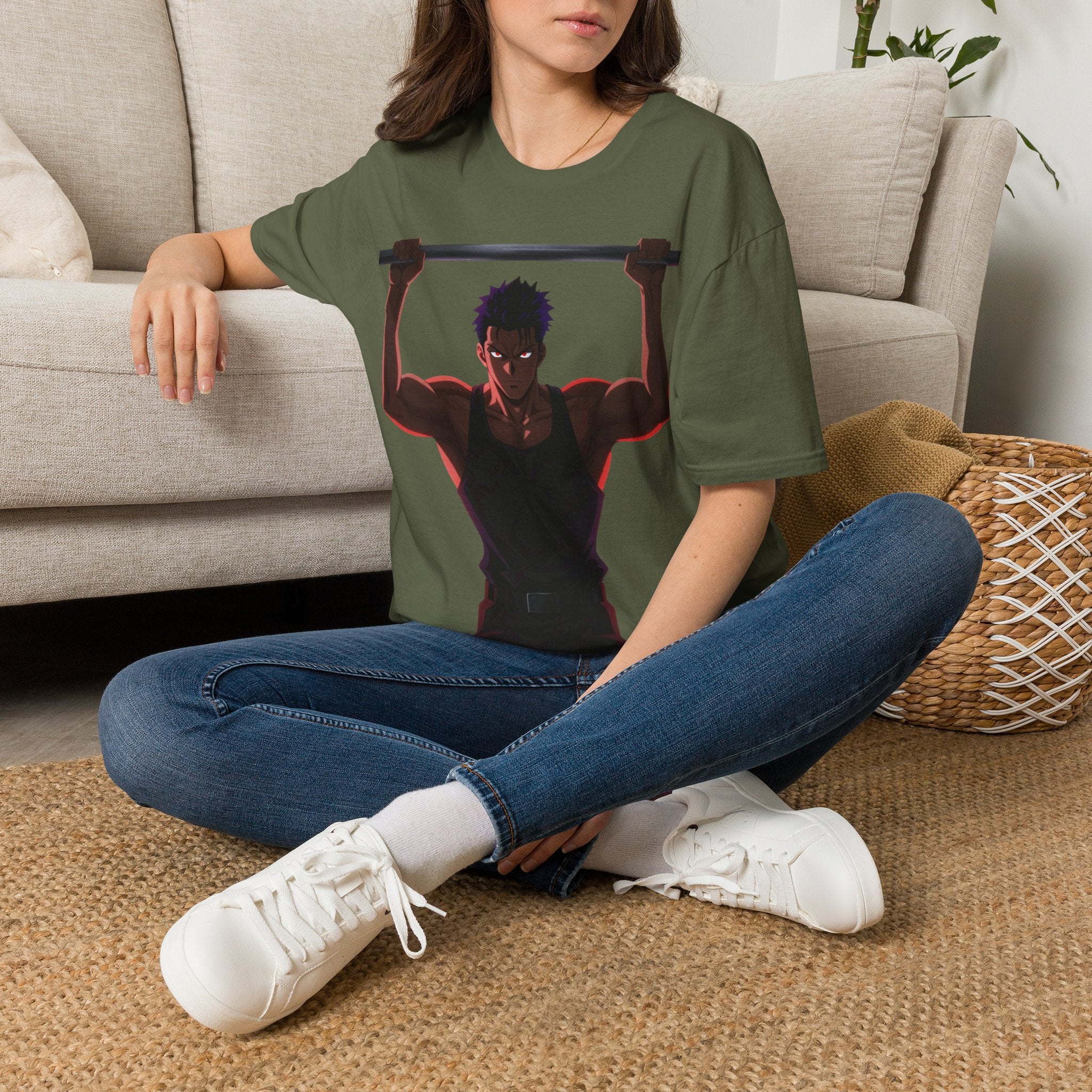 🔥Kronex Fit Shadow Warrior Tee – Anime Gym Graphic Shirt💯💪