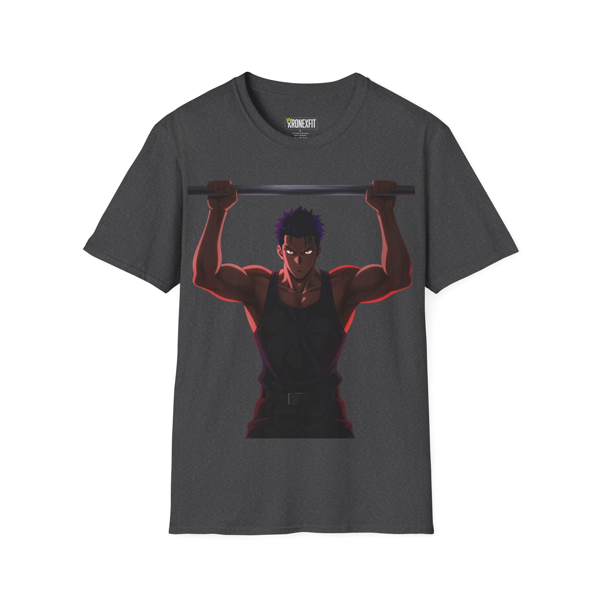 🔥Kronex Fit Shadow Warrior Tee – Anime Gym Graphic Shirt💯💪