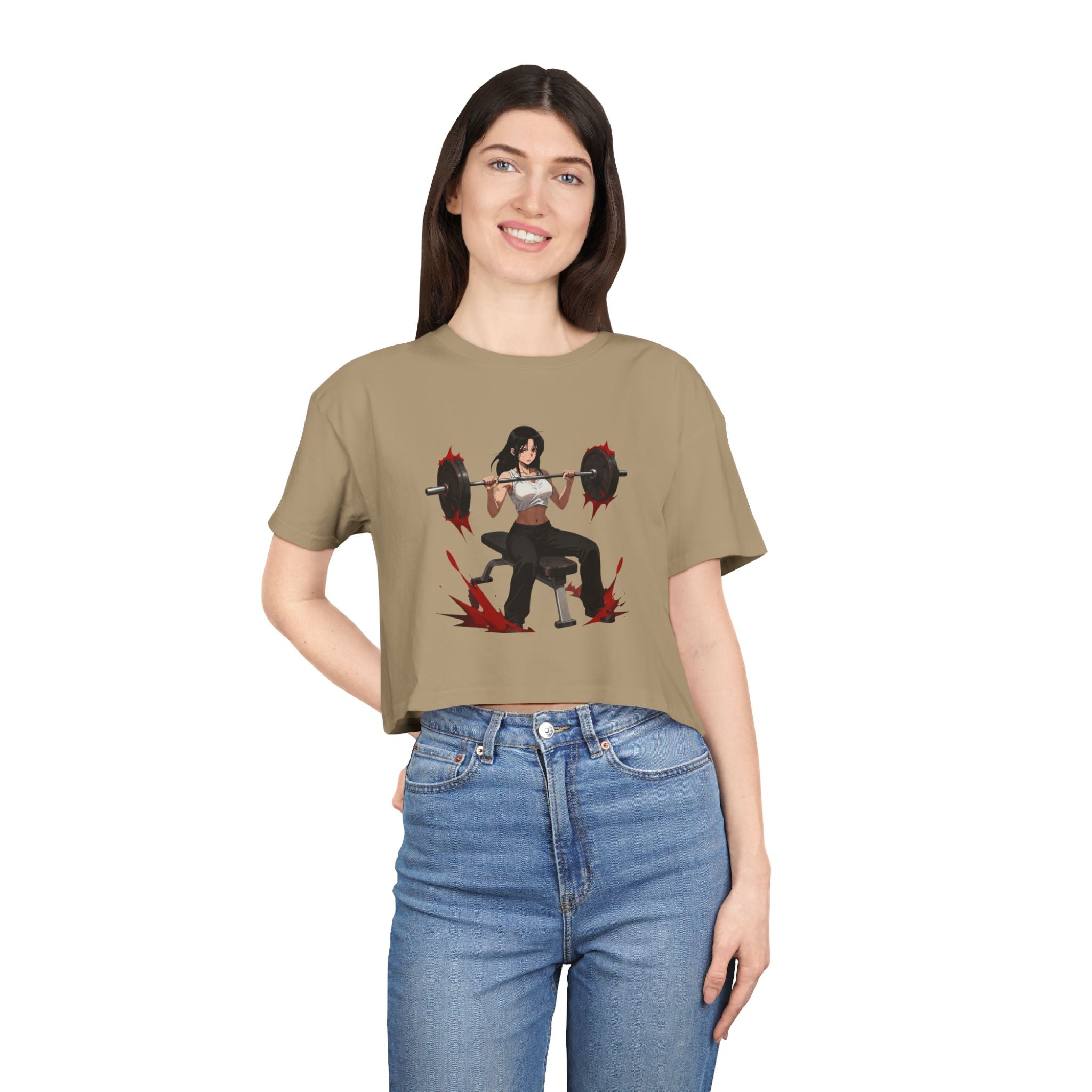 💪🔥Kronex Fit Fitness Is My Lifestyle Crop Tee – Women's Gym Top😍🥵🔥