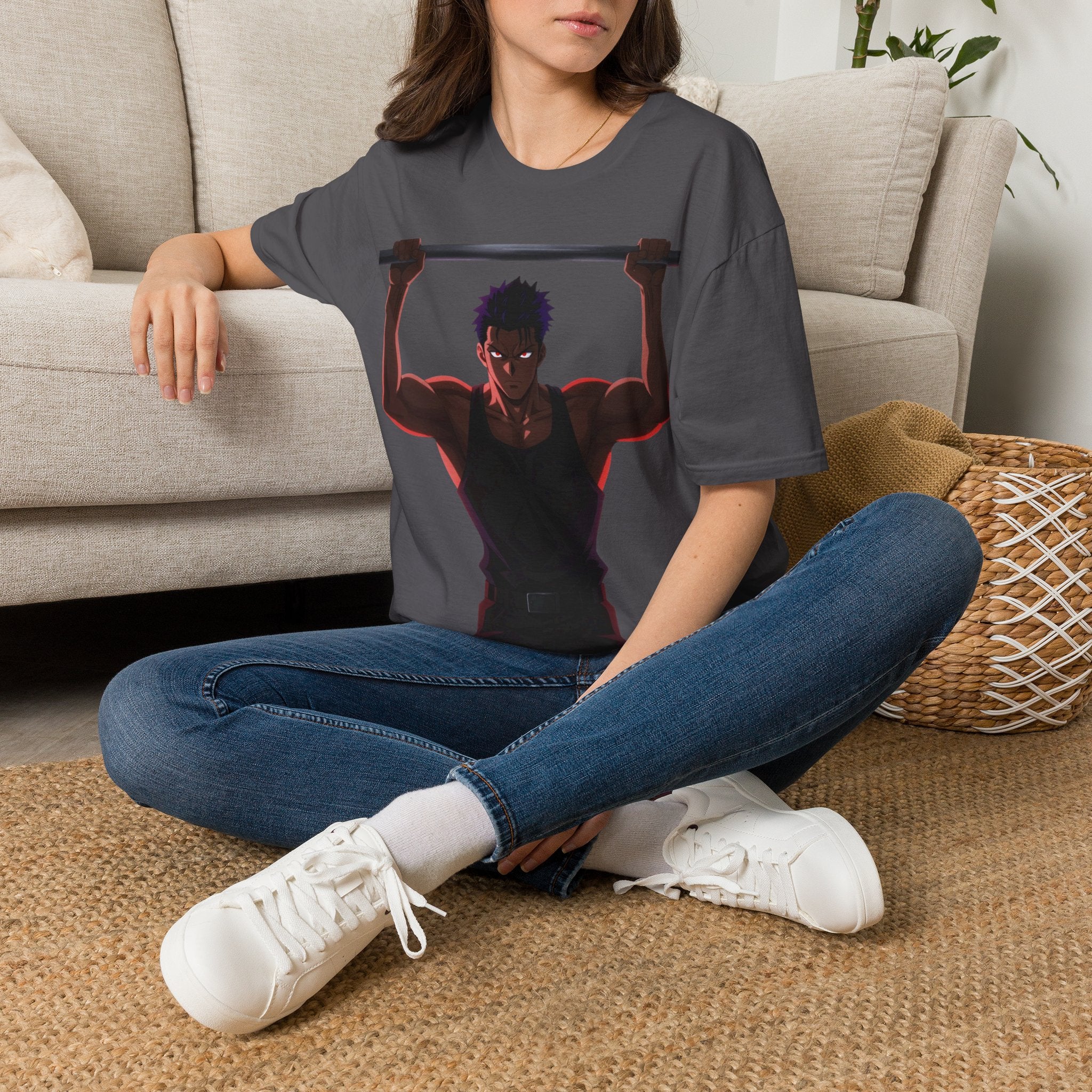 🔥Kronex Fit Shadow Warrior Tee – Anime Gym Graphic Shirt💯💪