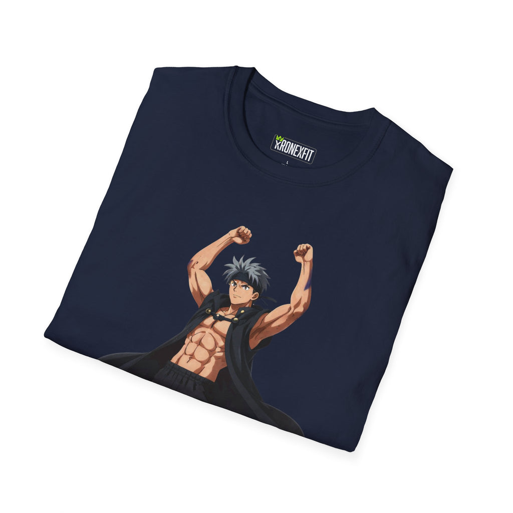 🥵🔥Kronex Fit Muscular Hero Tee – Anime Gym Graphic Shirt🔥💪