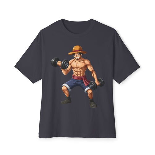 🔥No Mercy Just Muscle Tee — Straw Hat Lifter Graphic T-Shirt🔥