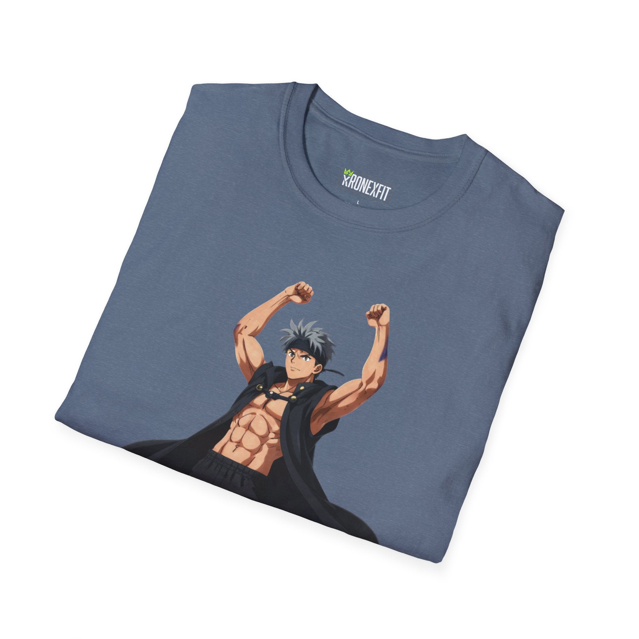 🥵🔥Kronex Fit Muscular Hero Tee – Anime Gym Graphic Shirt🔥💪