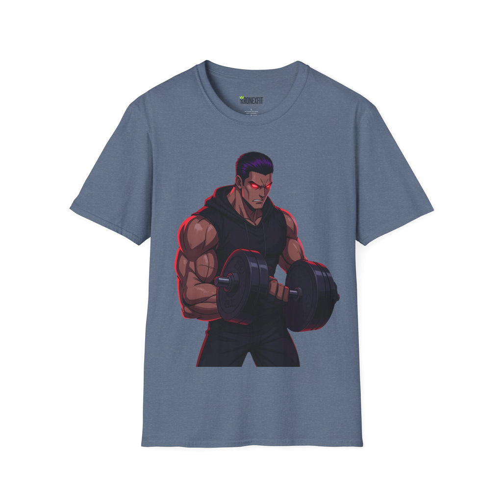 🥵💪💯Beast Mode Anime Gym Tee – Dark Warrior Muscle Shirt💯🔥