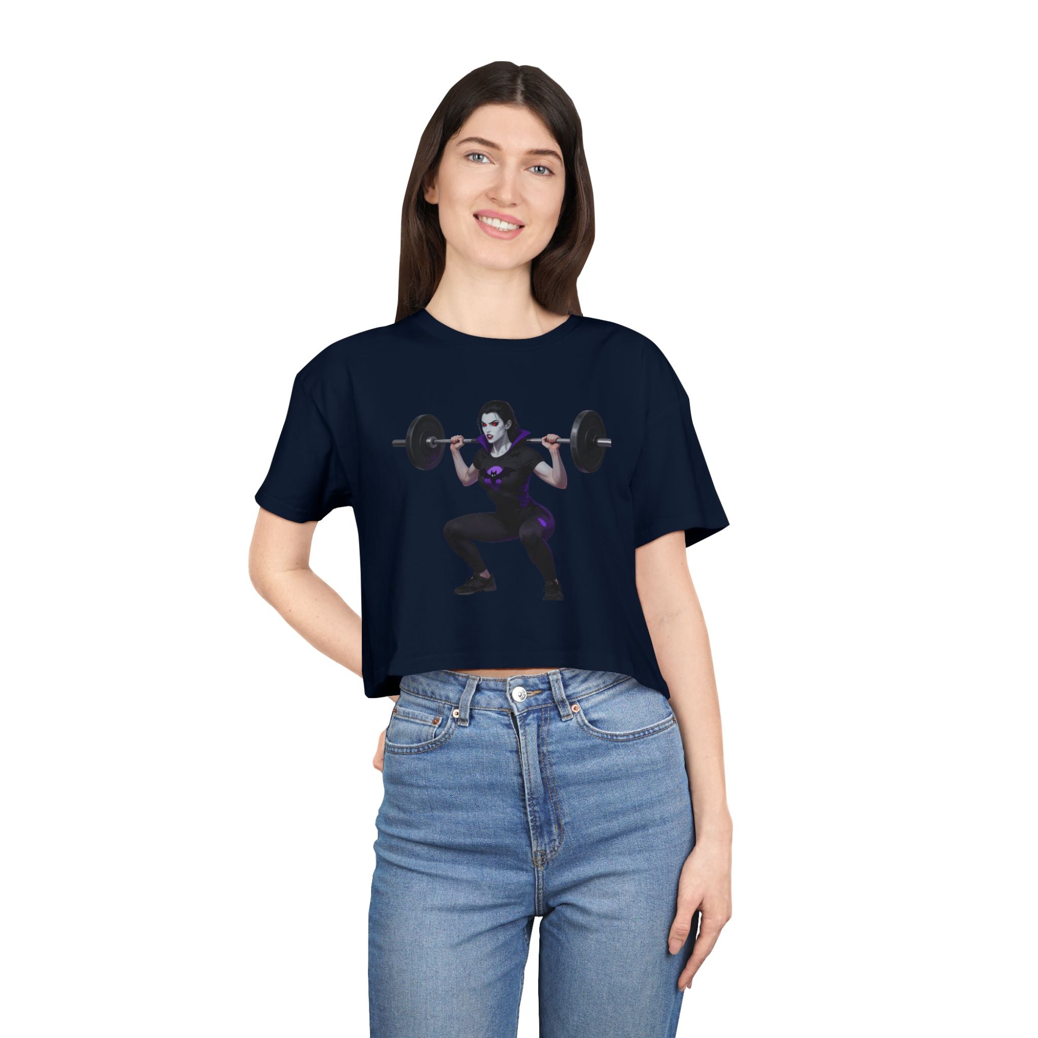 🔥💪Kronex Fit Train Like a Queen Crop Tee – Women's Gym Top🔥💯