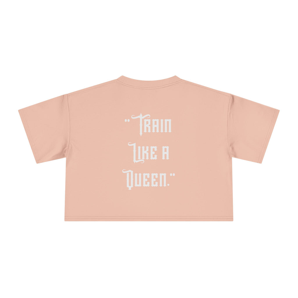 🔥💪Kronex Fit Train Like a Queen Crop Tee – Women's Gym Top🔥💯