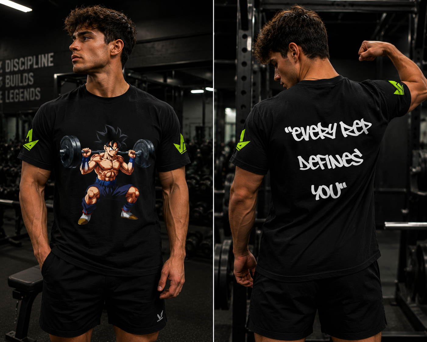 💯🔥Kronex Fit Anime Warrior Tee – Every Rep Defines You Workout Shirt🔥💪