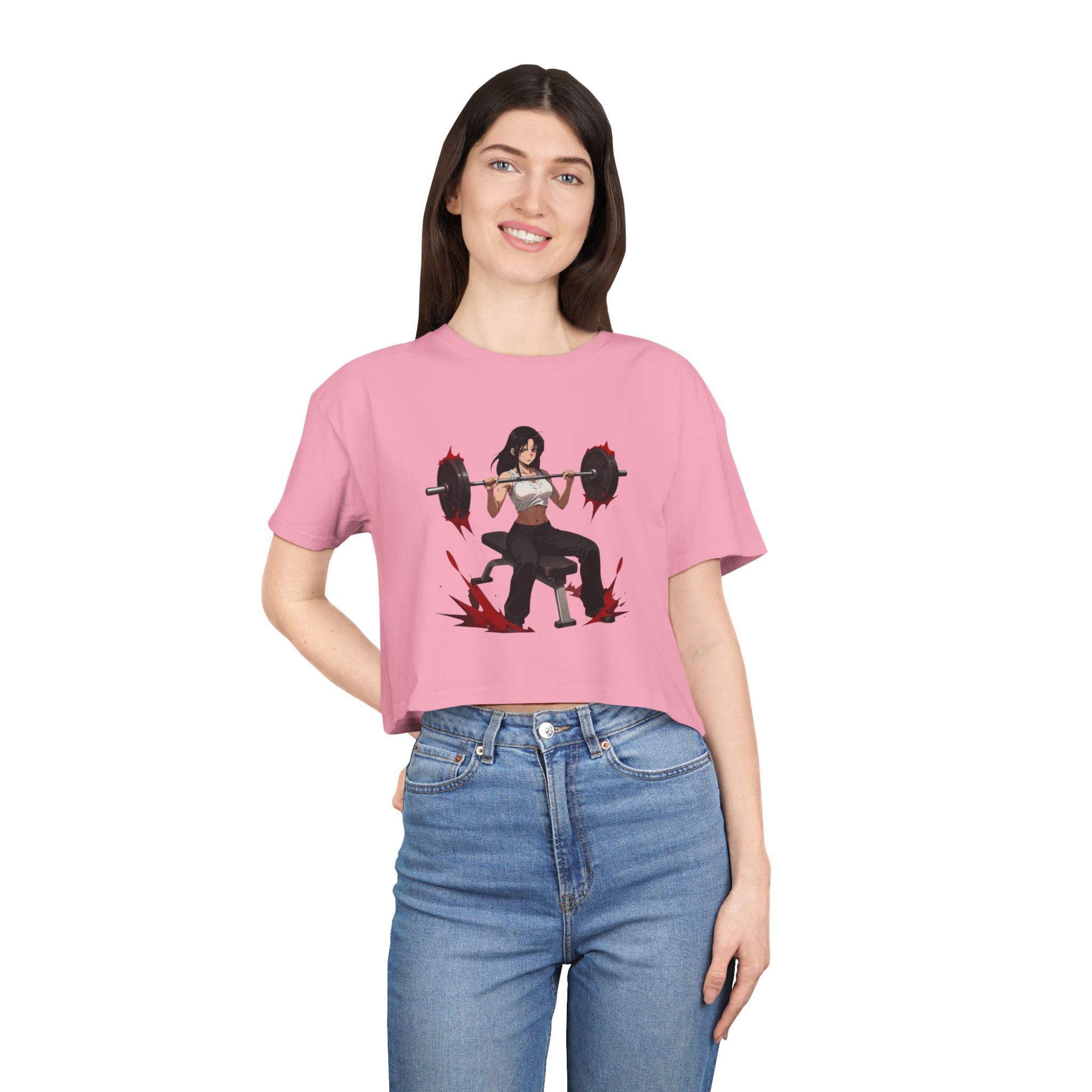 💪🔥Kronex Fit Fitness Is My Lifestyle Crop Tee – Women's Gym Top😍🥵🔥