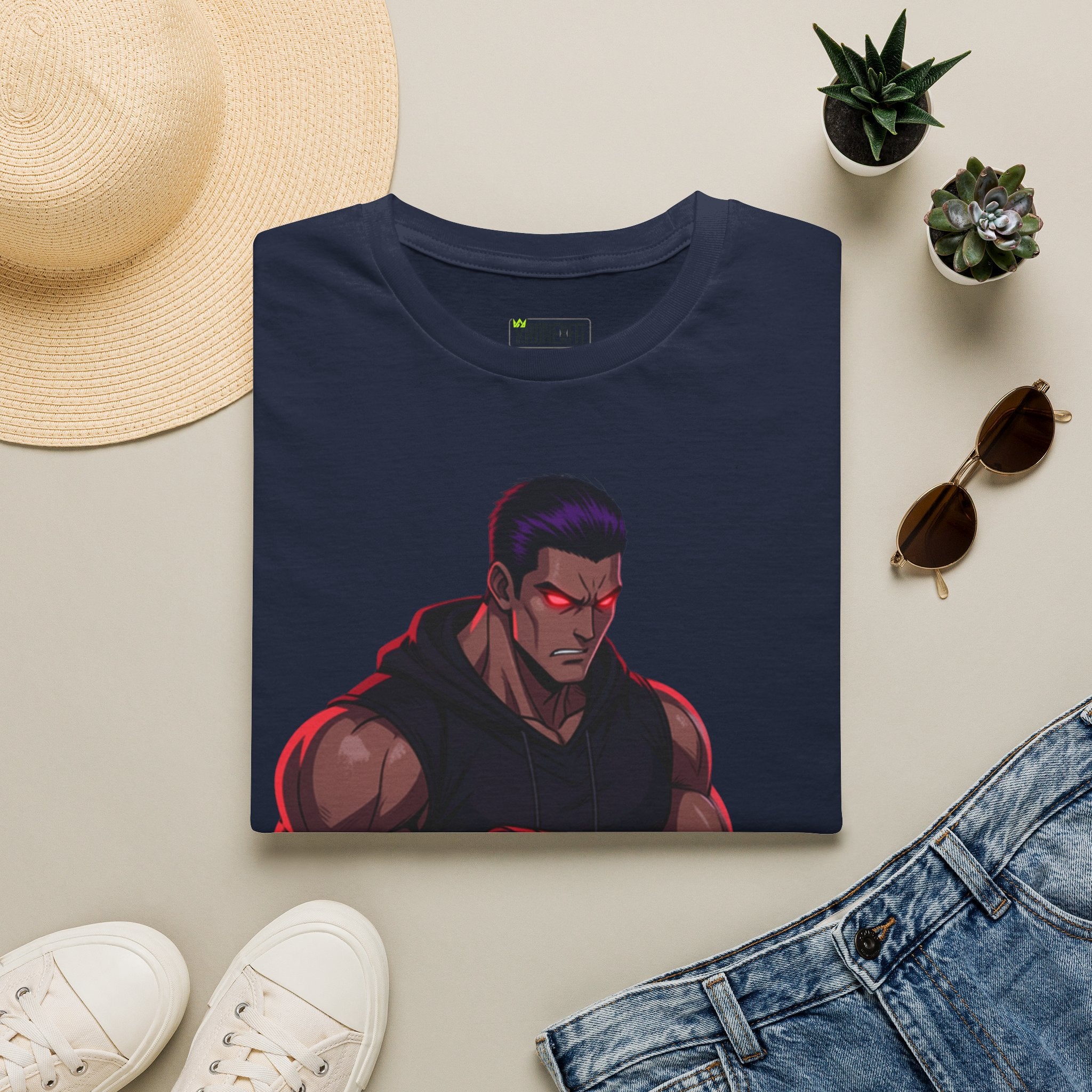🥵💪💯Beast Mode Anime Gym Tee – Dark Warrior Muscle Shirt💯🔥