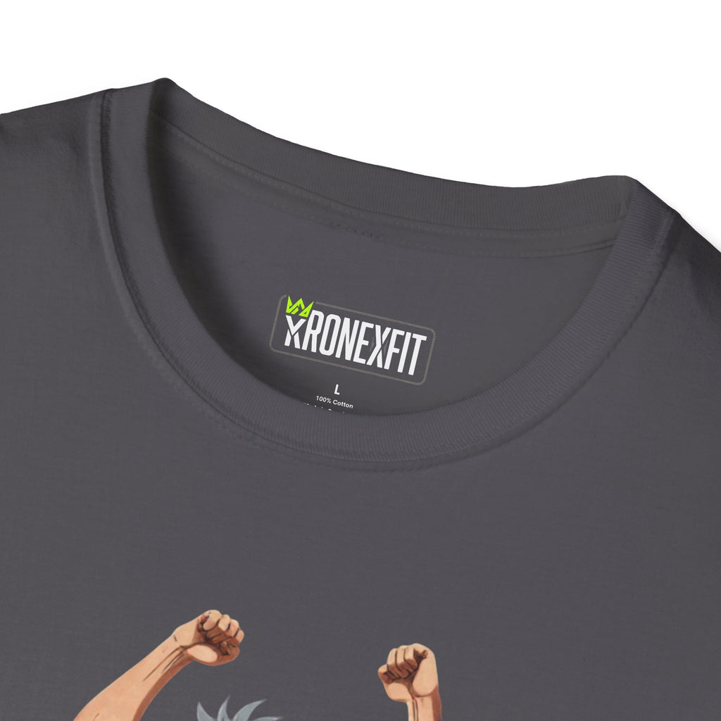 🥵🔥Kronex Fit Muscular Hero Tee – Anime Gym Graphic Shirt🔥💪