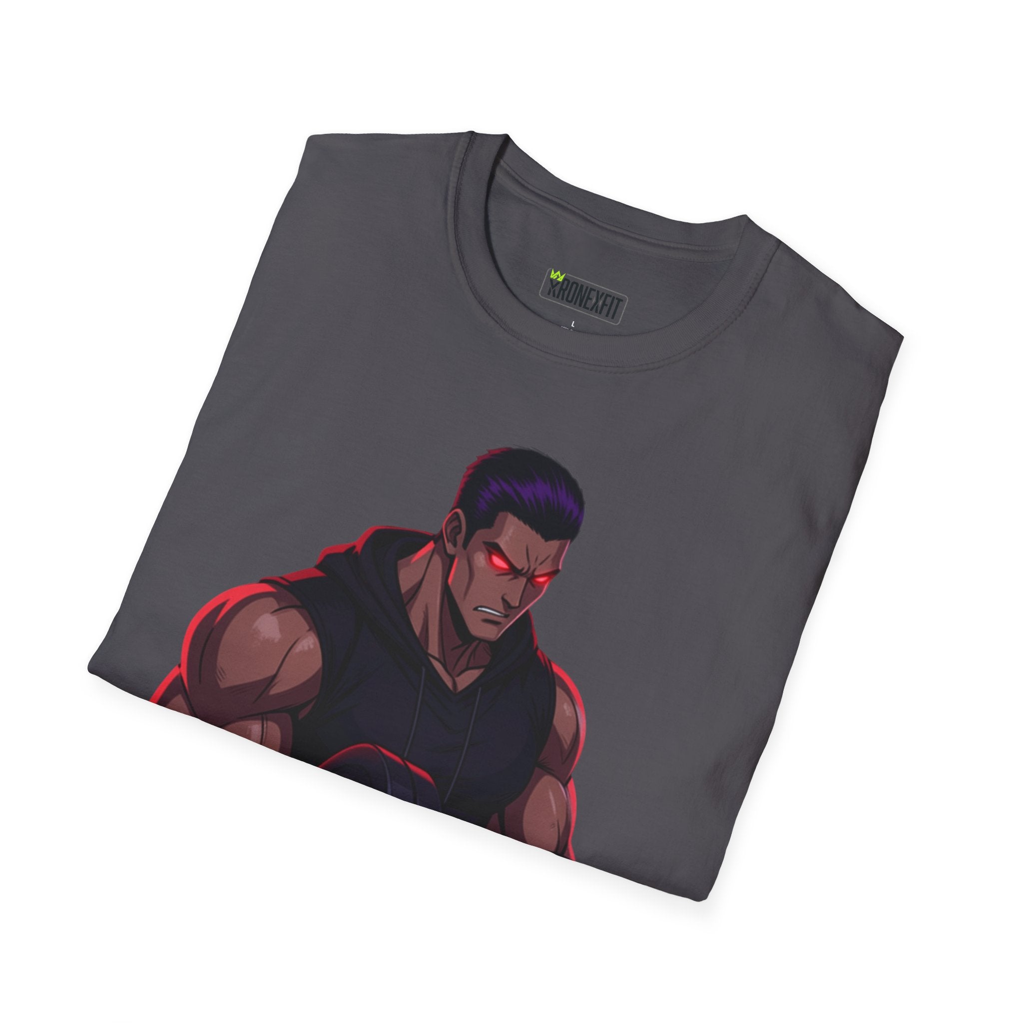 🥵💪💯Beast Mode Anime Gym Tee – Dark Warrior Muscle Shirt💯🔥