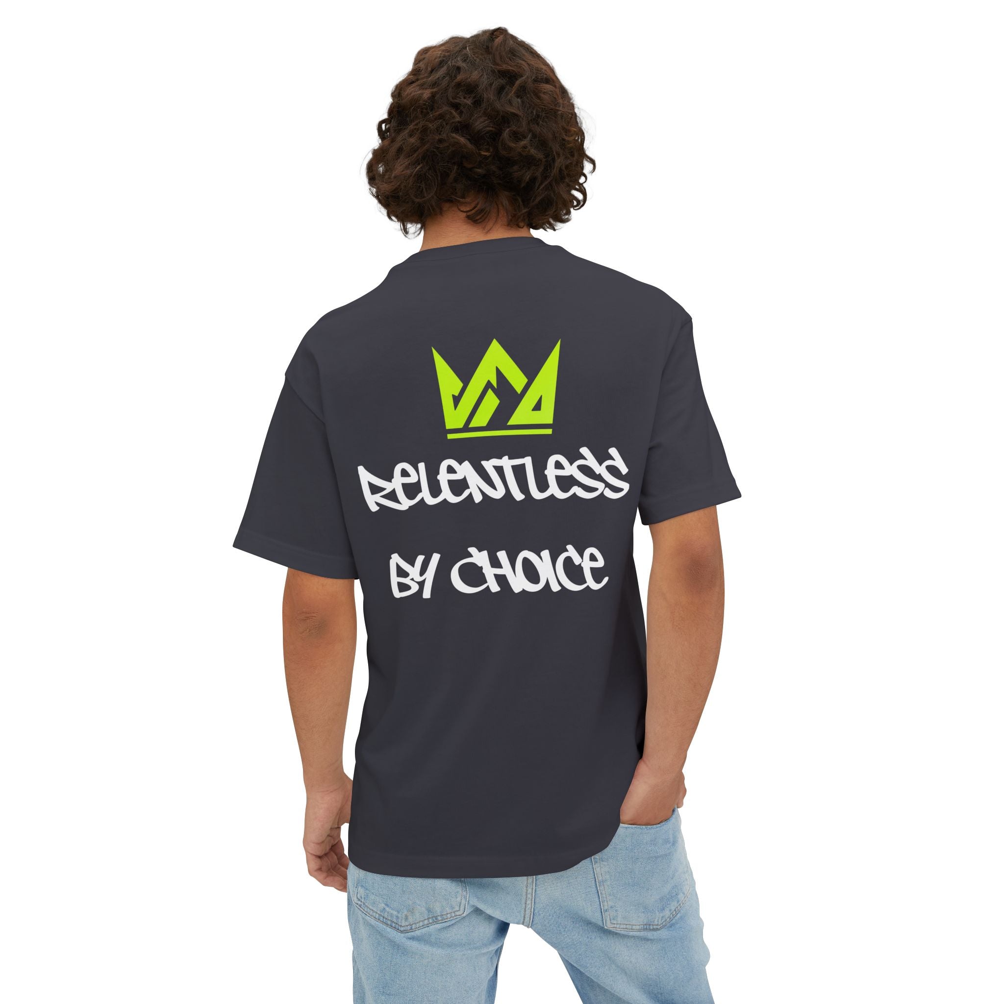 🔥💪Relentless by Choice Boxy Tee — Weightlifting Squat Graphic🥵🔥