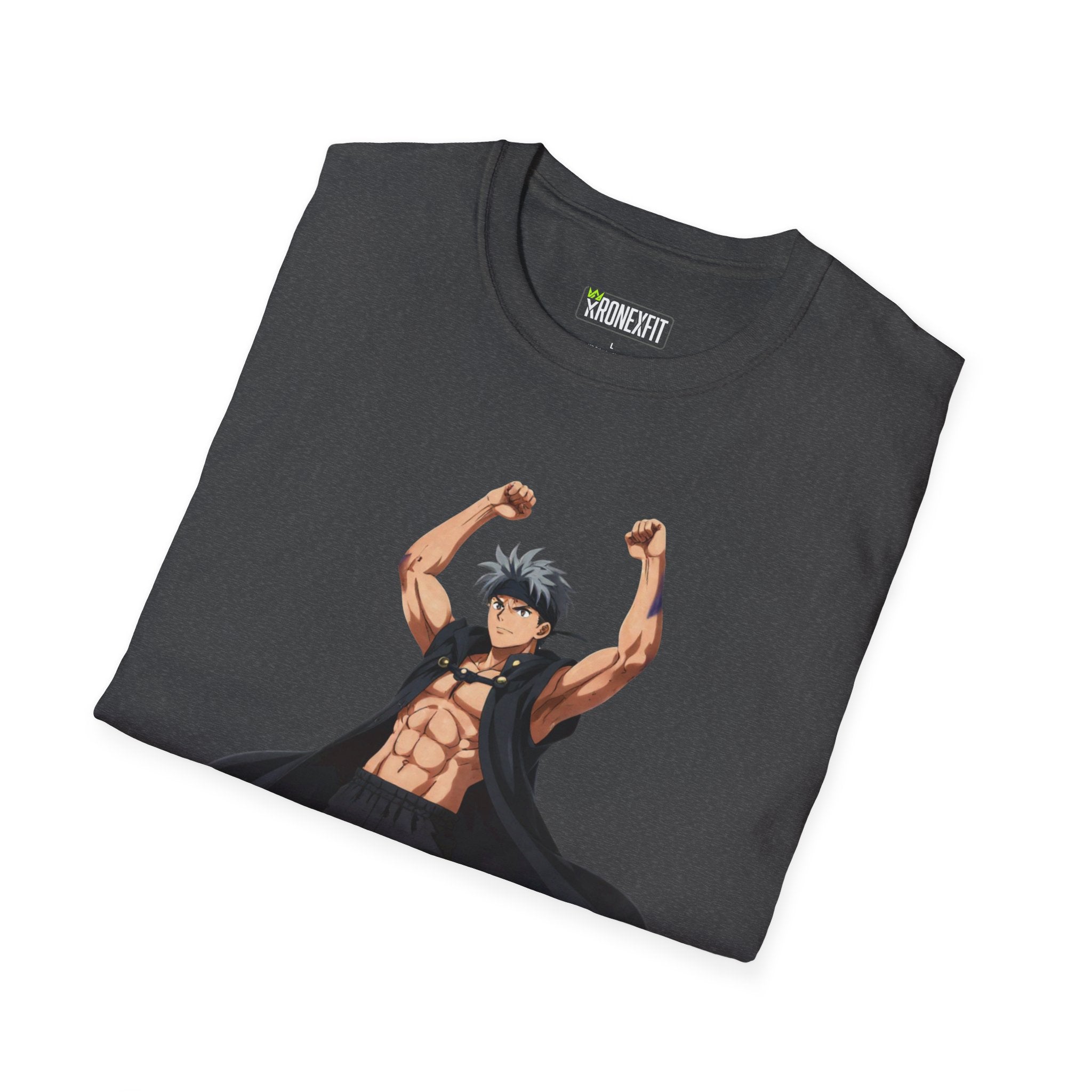 🥵🔥Kronex Fit Muscular Hero Tee – Anime Gym Graphic Shirt🔥💪