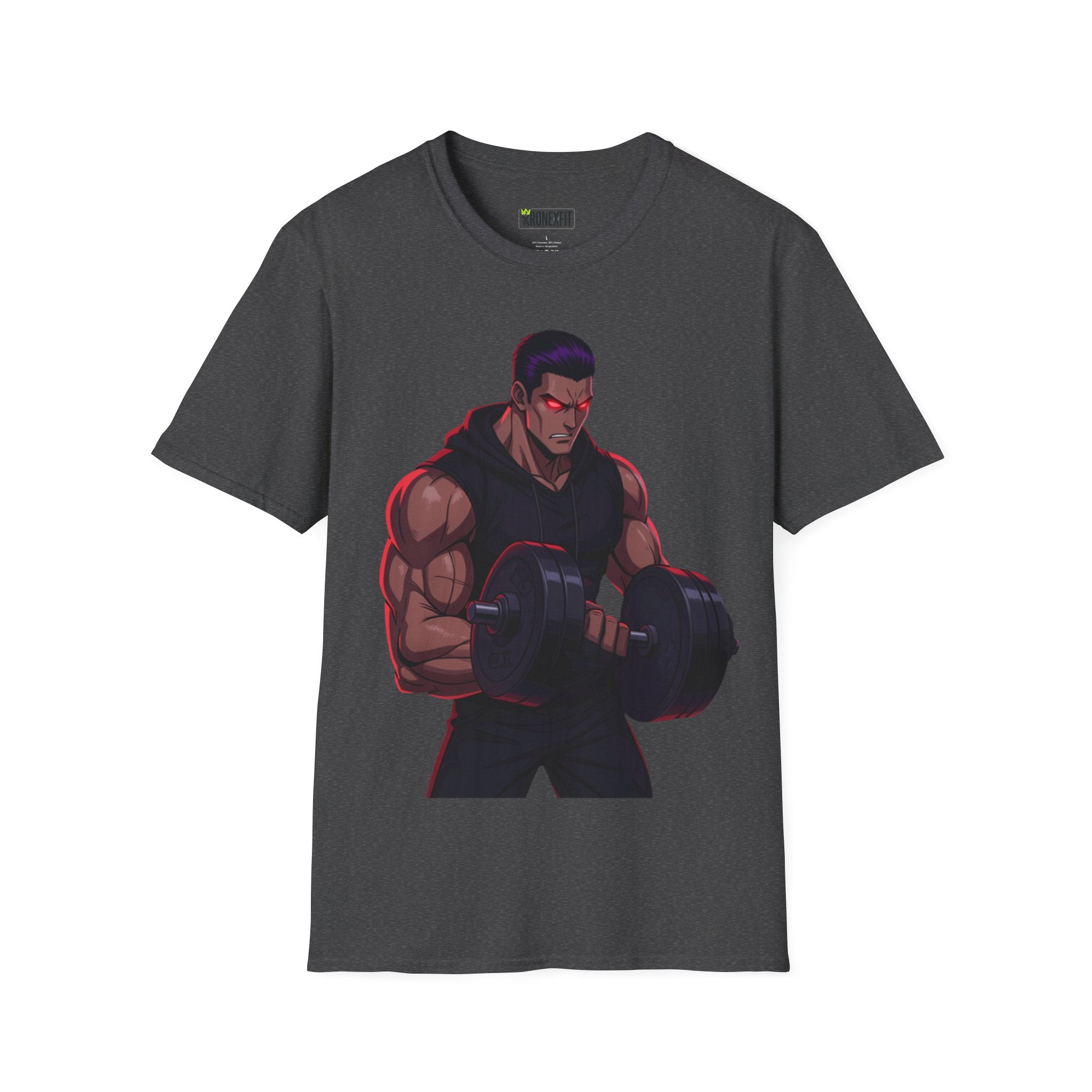 🥵💪💯Beast Mode Anime Gym Tee – Dark Warrior Muscle Shirt💯🔥