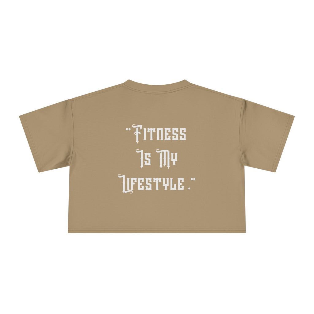 💪🔥Kronex Fit Fitness Is My Lifestyle Crop Tee – Women's Gym Top😍🥵🔥