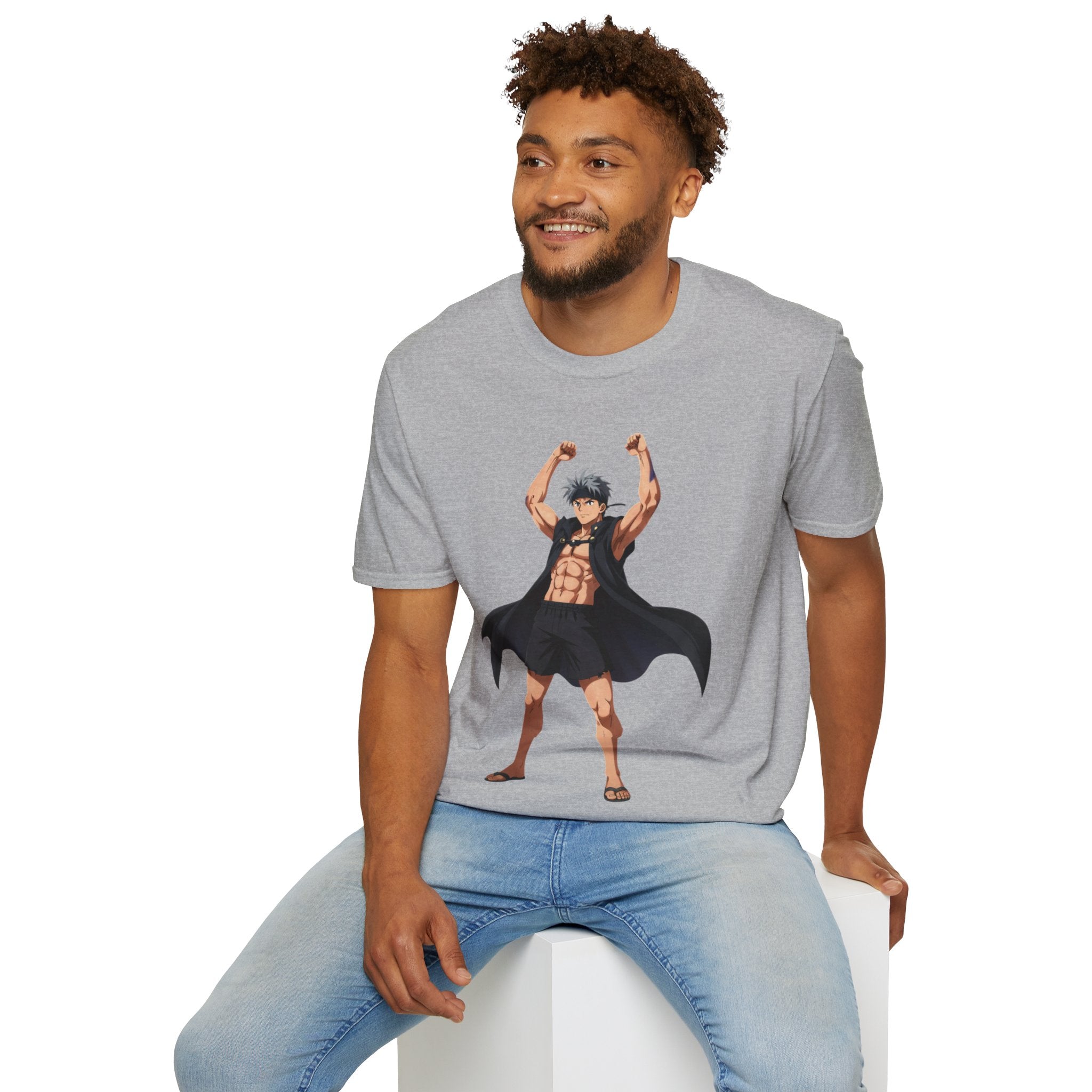 🥵🔥Kronex Fit Muscular Hero Tee – Anime Gym Graphic Shirt🔥💪