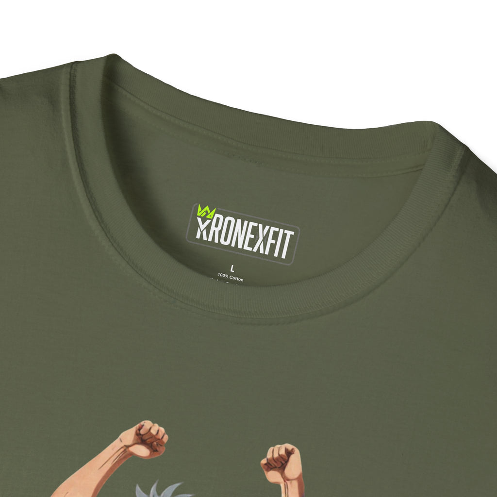 🥵🔥Kronex Fit Muscular Hero Tee – Anime Gym Graphic Shirt🔥💪
