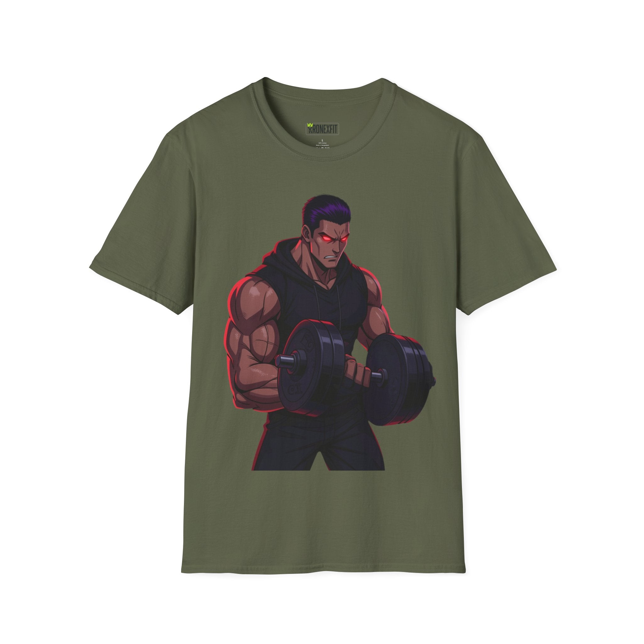 🥵💪💯Beast Mode Anime Gym Tee – Dark Warrior Muscle Shirt💯🔥