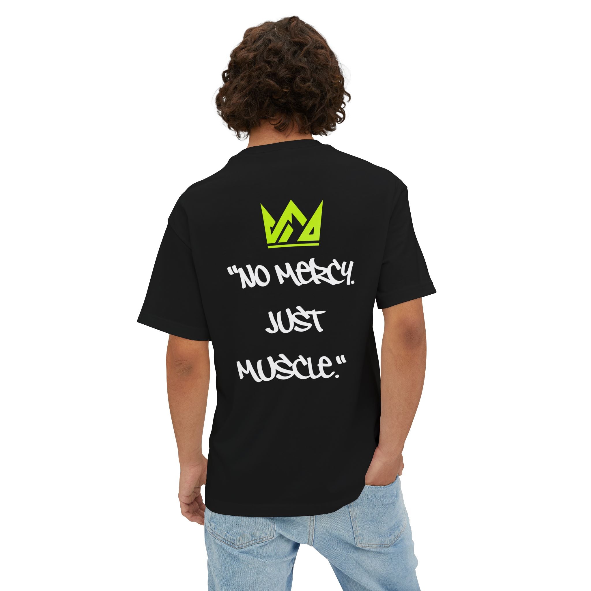 🔥No Mercy Just Muscle Tee — Straw Hat Lifter Graphic T-Shirt🔥