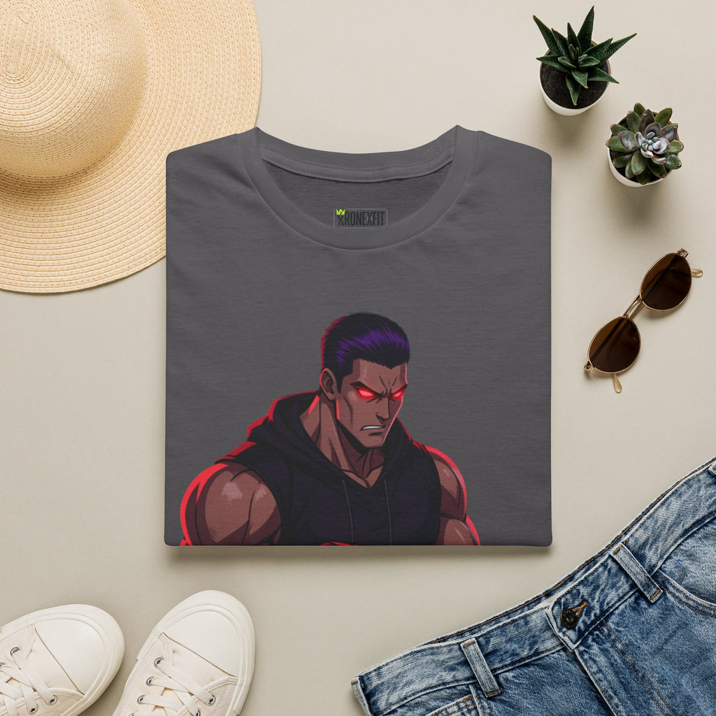 🥵💪💯Beast Mode Anime Gym Tee – Dark Warrior Muscle Shirt💯🔥
