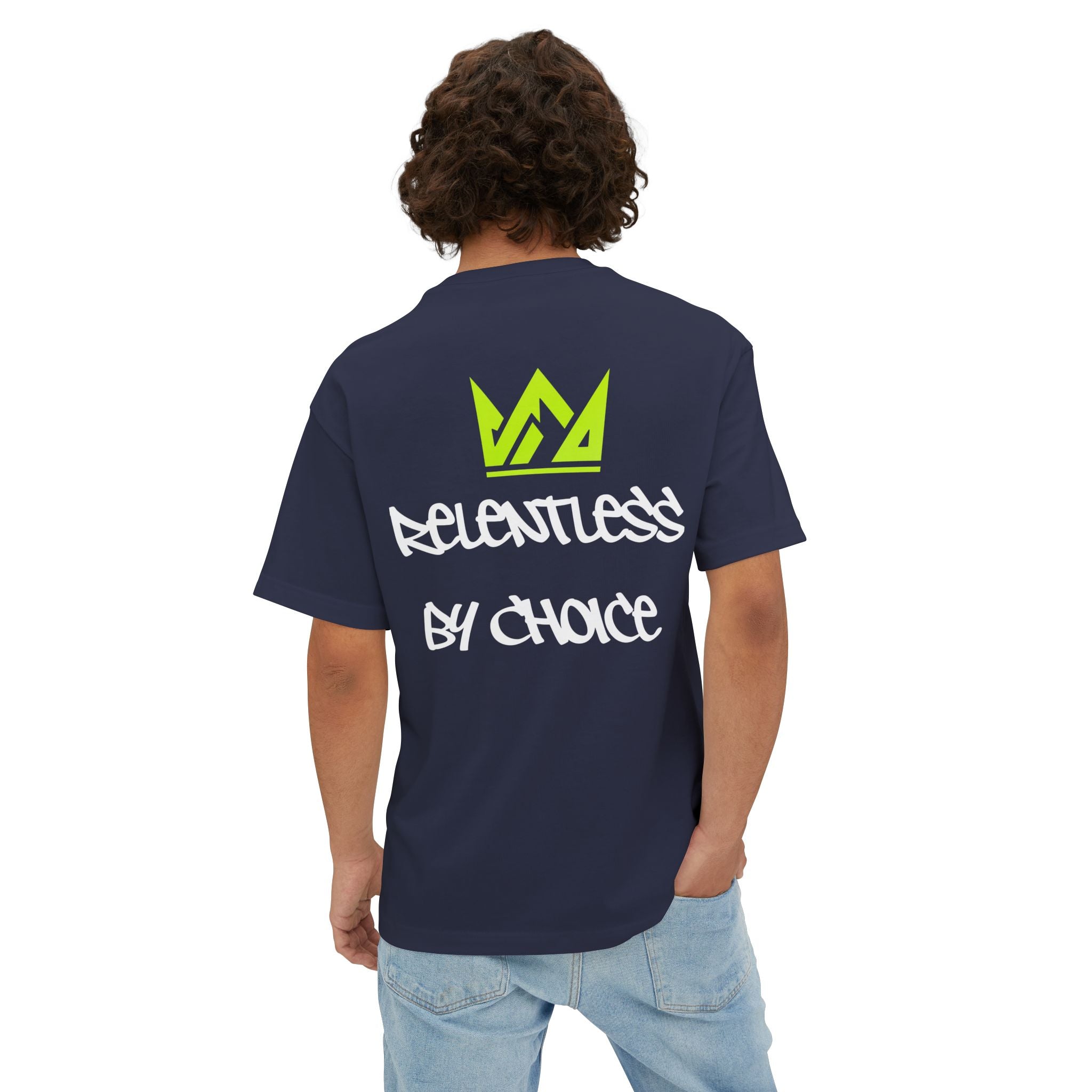 🔥💪Relentless by Choice Boxy Tee — Weightlifting Squat Graphic🥵🔥