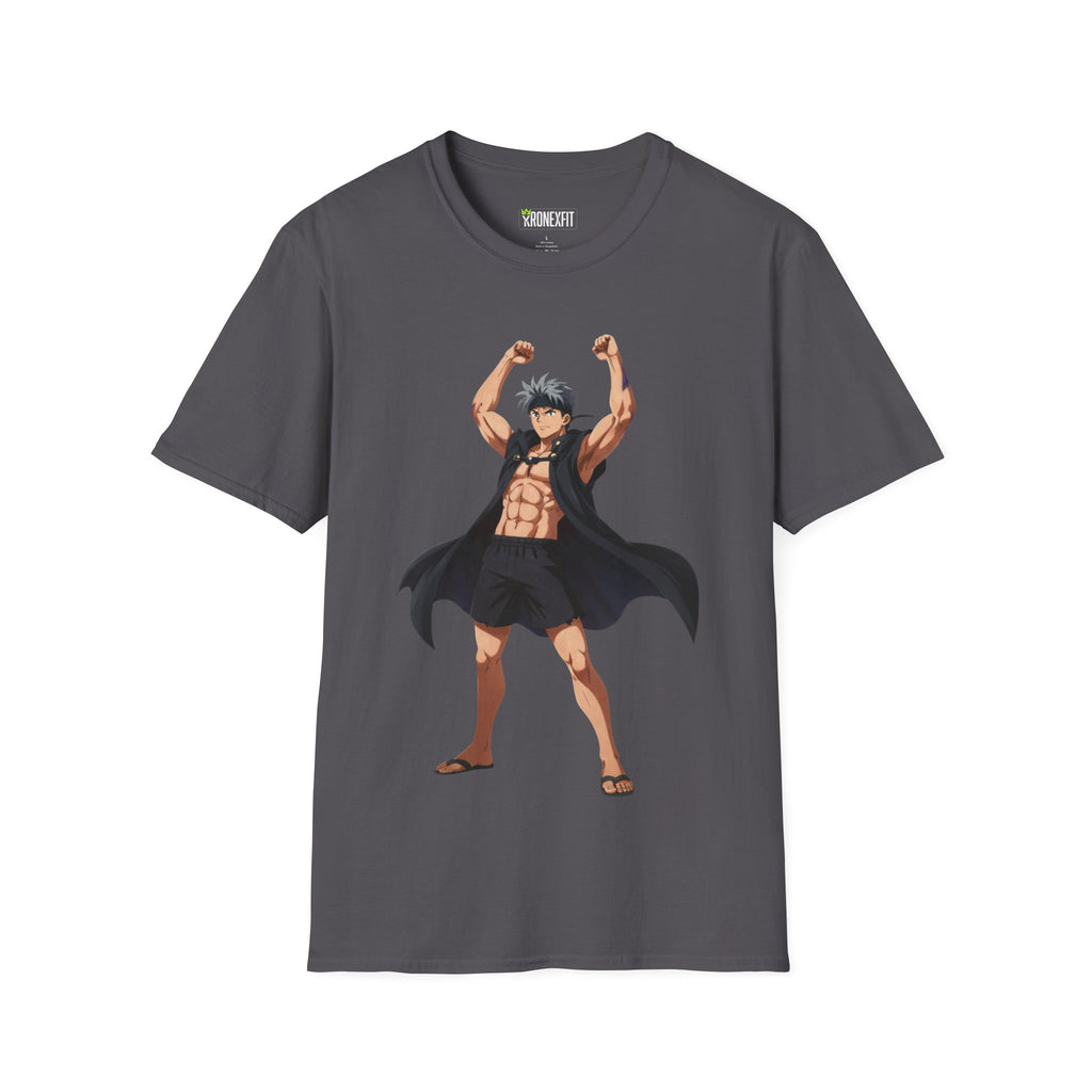 🥵🔥Kronex Fit Muscular Hero Tee – Anime Gym Graphic Shirt🔥💪